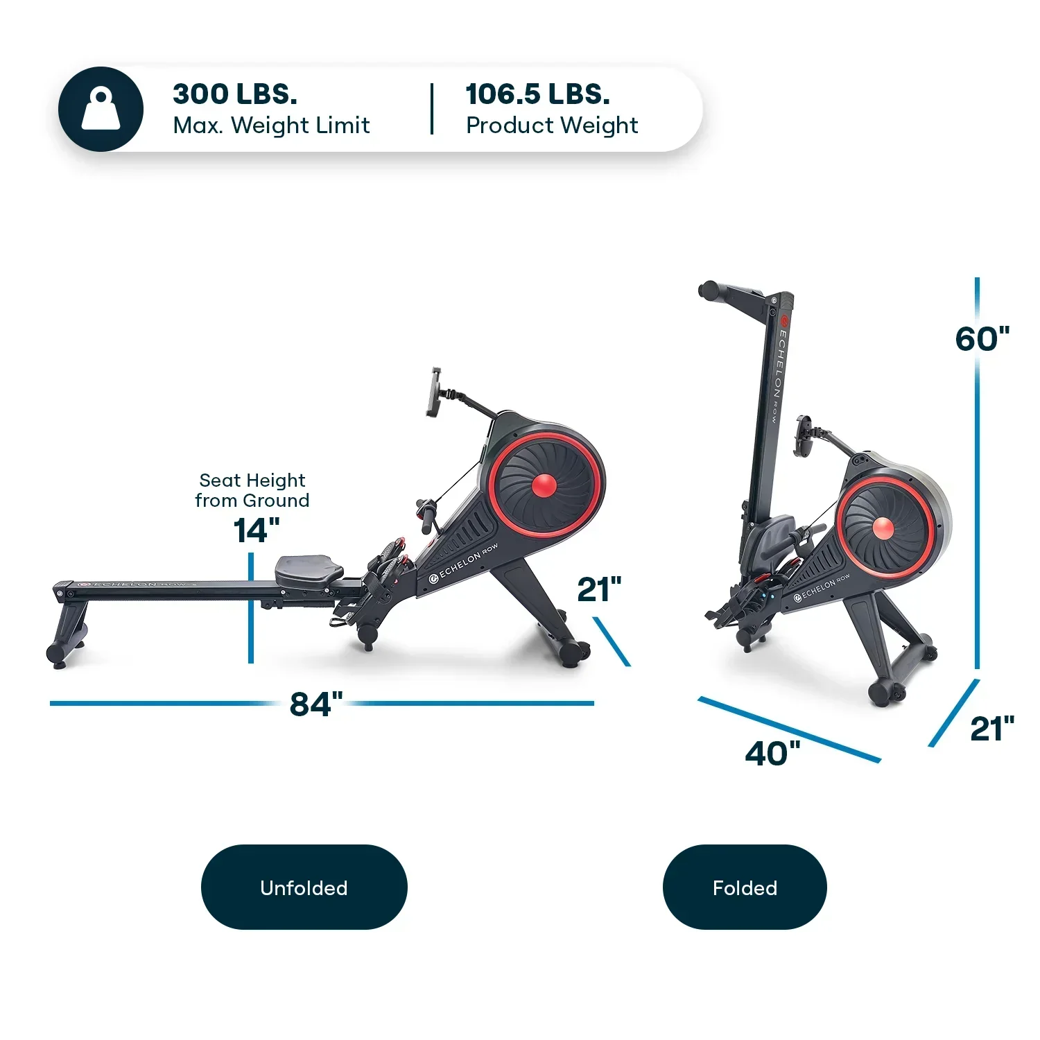Echelon Magnetic Resistance Rowing Machine - Image 3 Echelon Magnetic Resistance Rowing Machine - Image 3