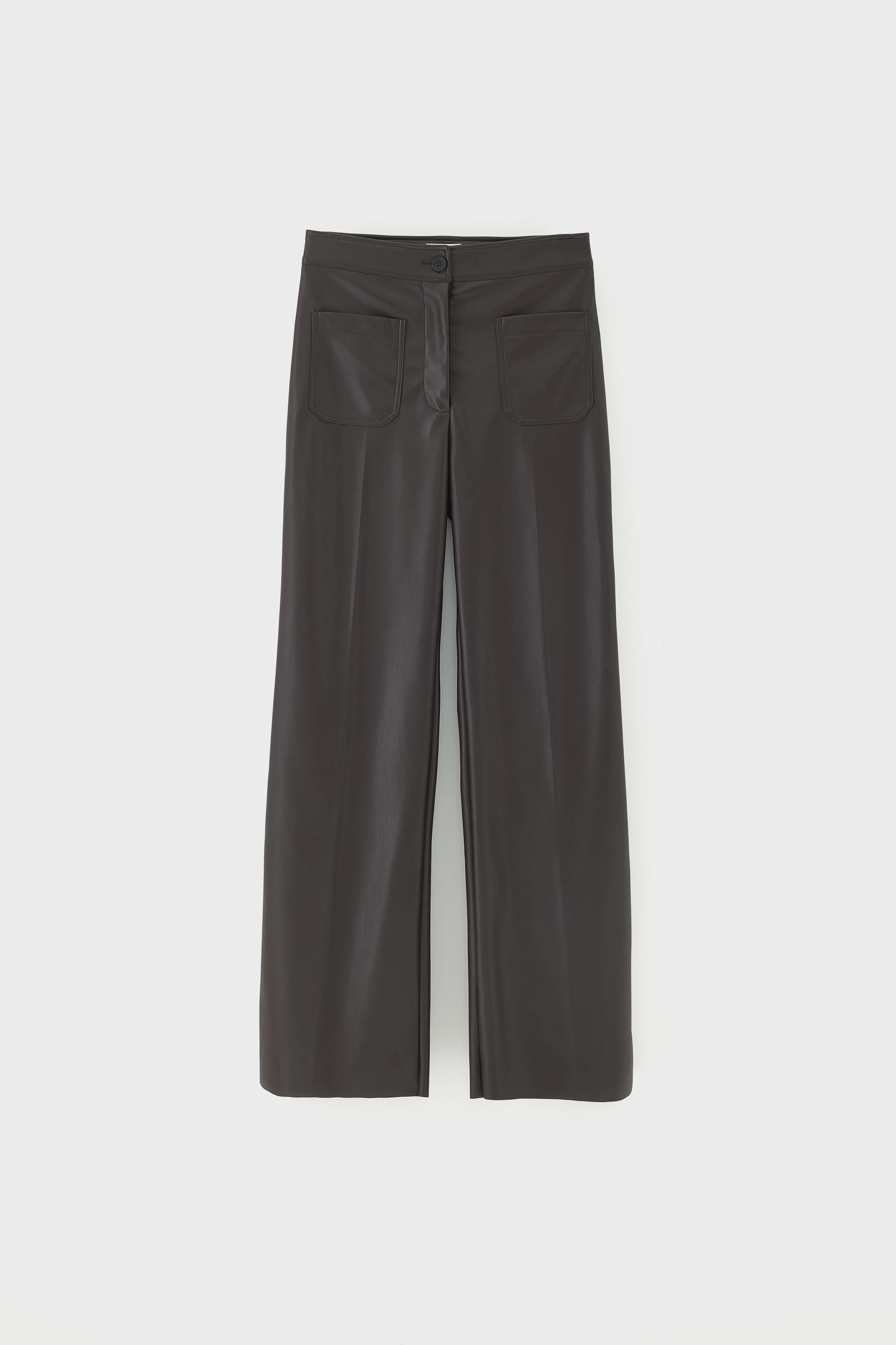 Bellerose Vinj faux-leather trousers (261 / W / DARK ROAST)