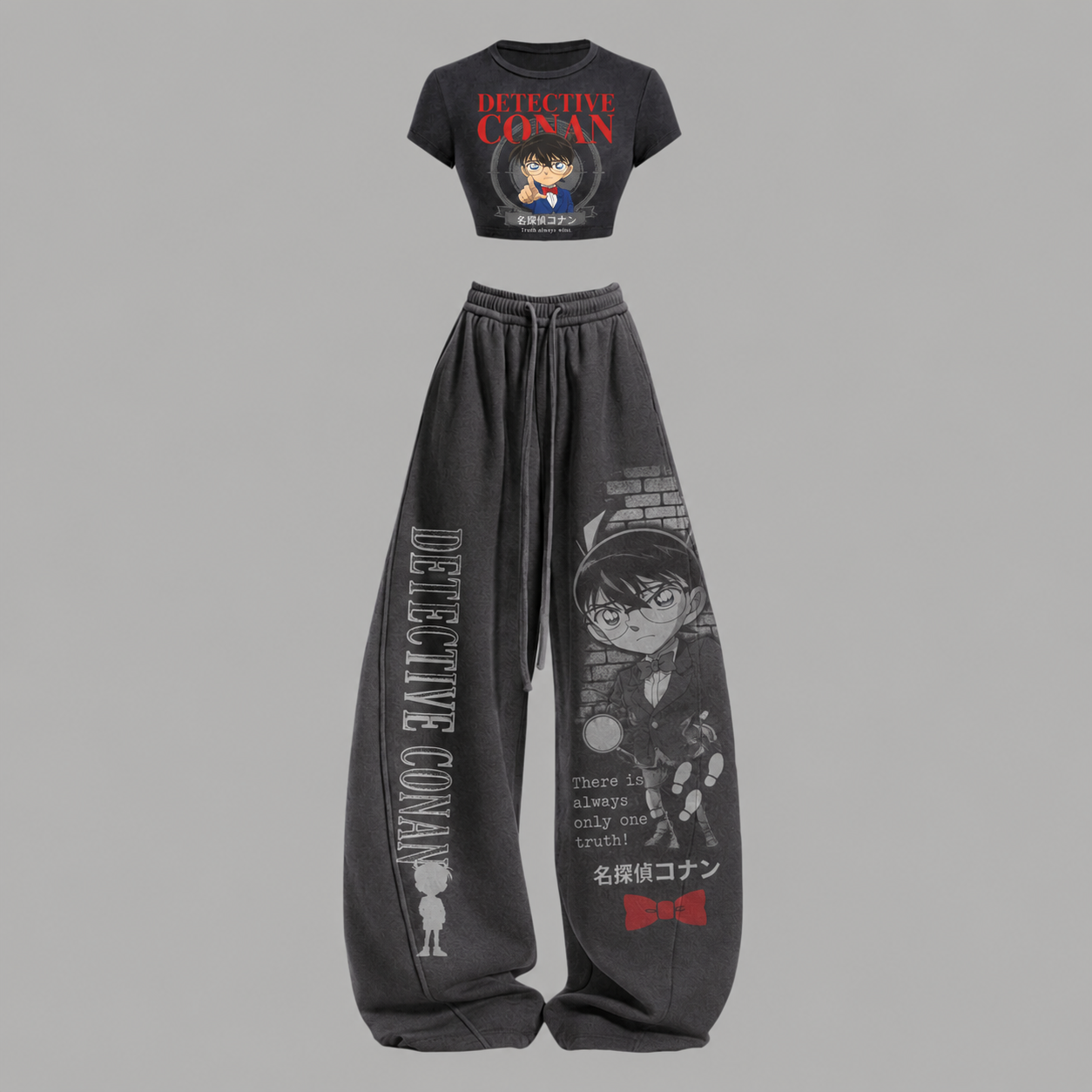 Detective Conan T-Shirt & Elasticated Trousers Two-Piece Set
