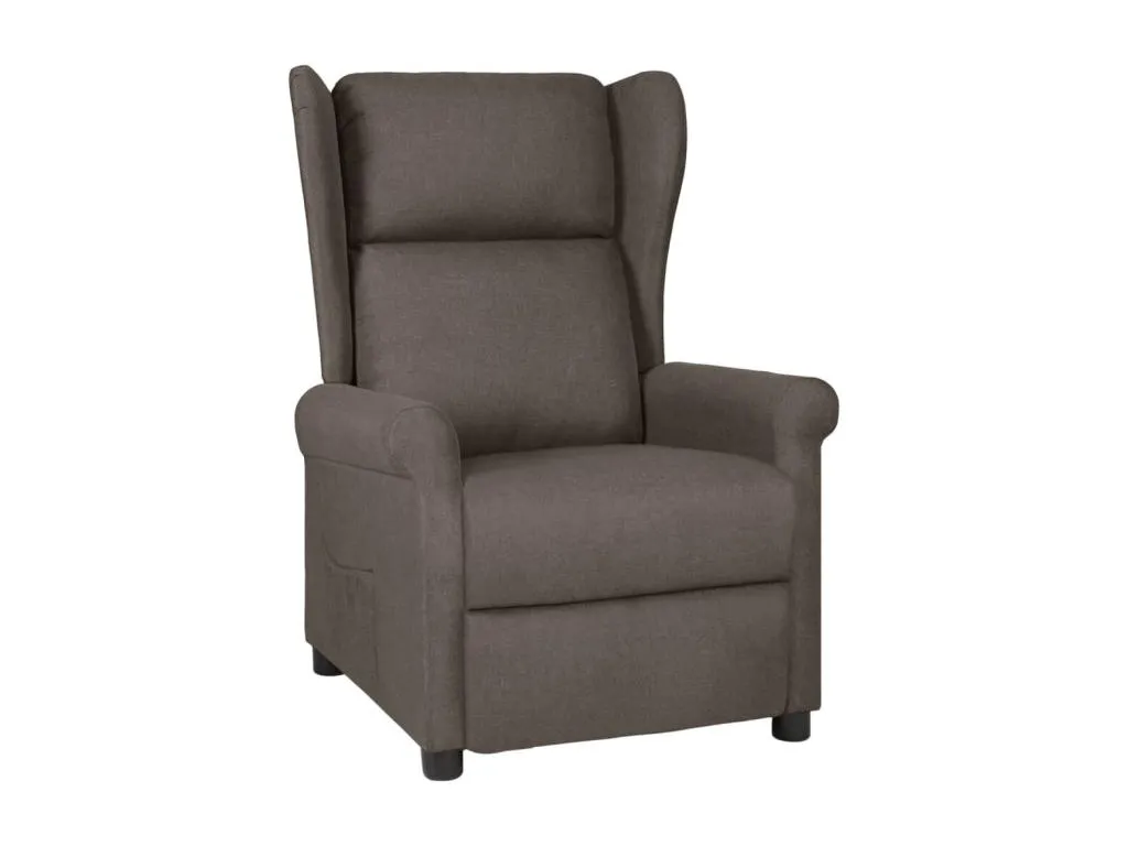 Sillón reclinable de tela negro