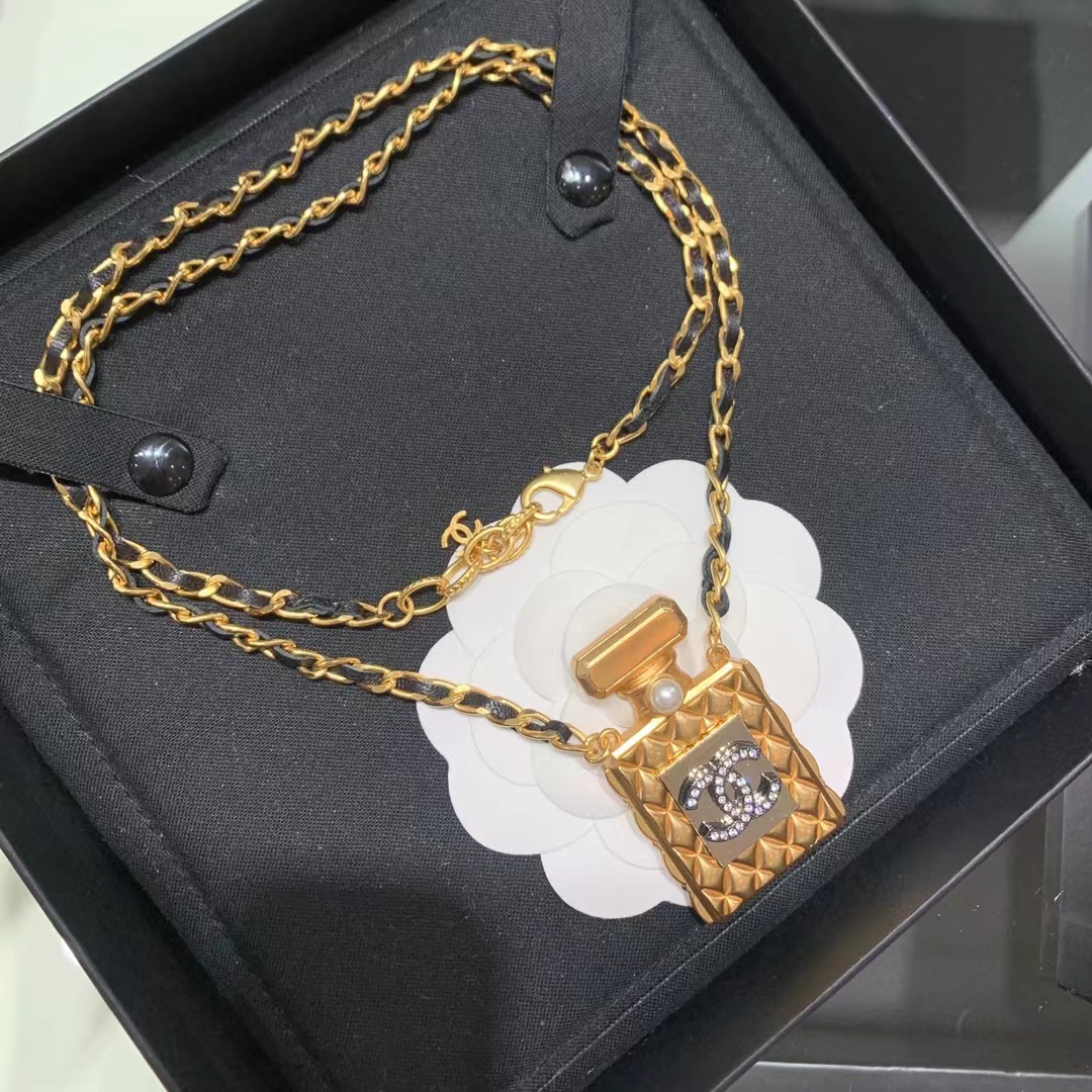 Chanel Perfume Bottle Necklace - Original Replica Club