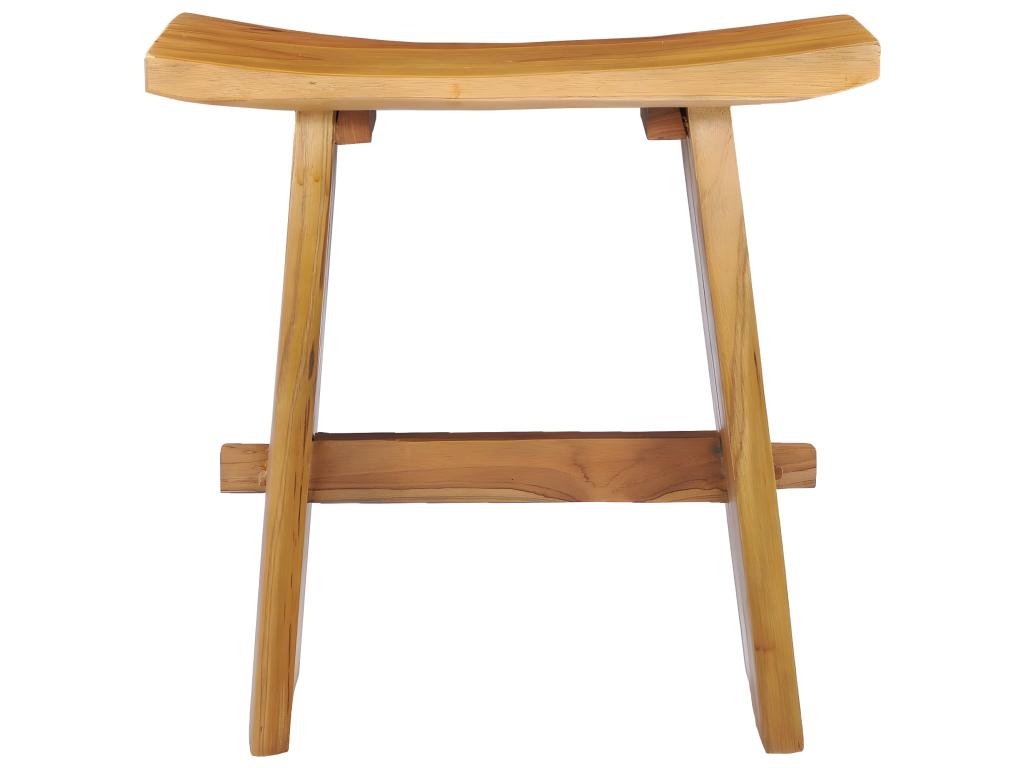 Taburete de madera maciza de teca
