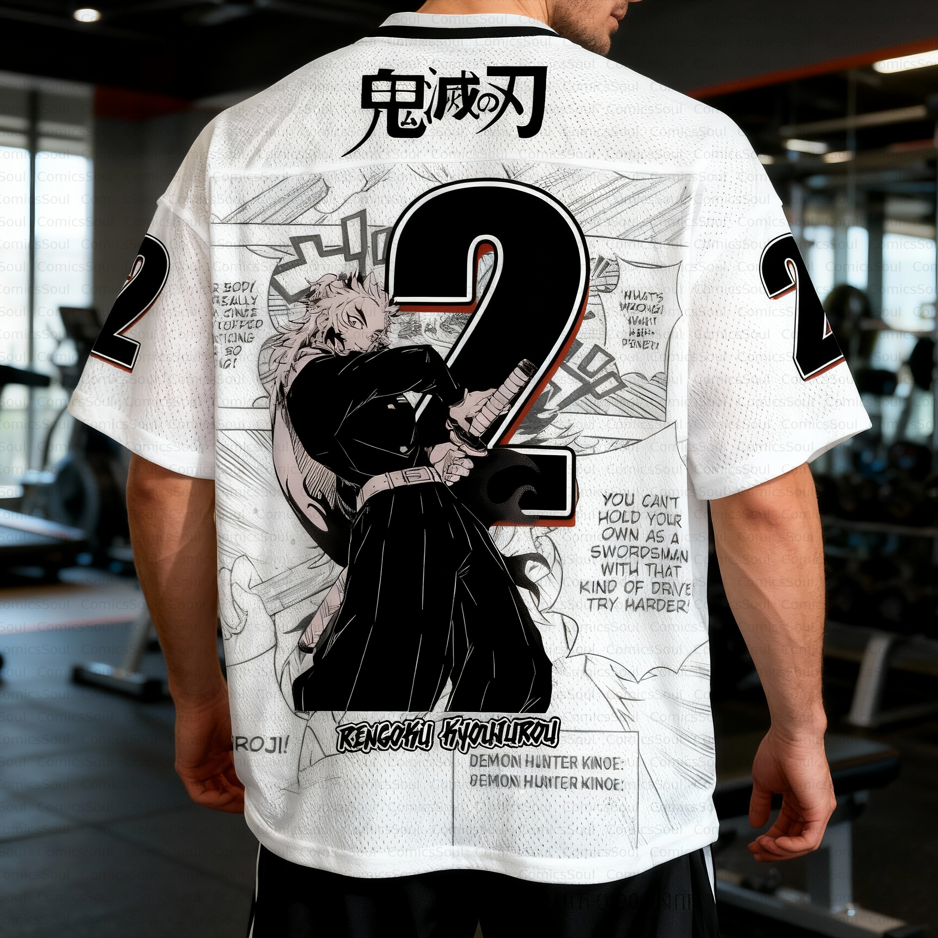 Unisex Anime Retro Mesh Sports Jersey T-Shirt