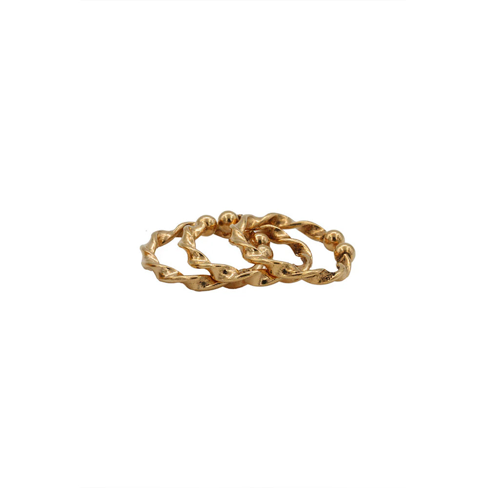 LA2L - Bague Jasmine Torsade - Or