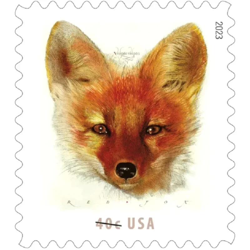 2023 Red Fox First Class - Forever Postage Stamps(100 Stamps 5 Sheets)