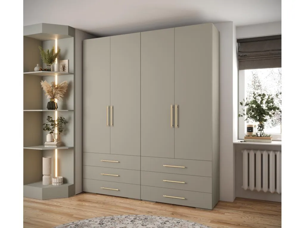 Mueblestop 3 armario con puertas batientes 236.7/200/47 YKSJ07111