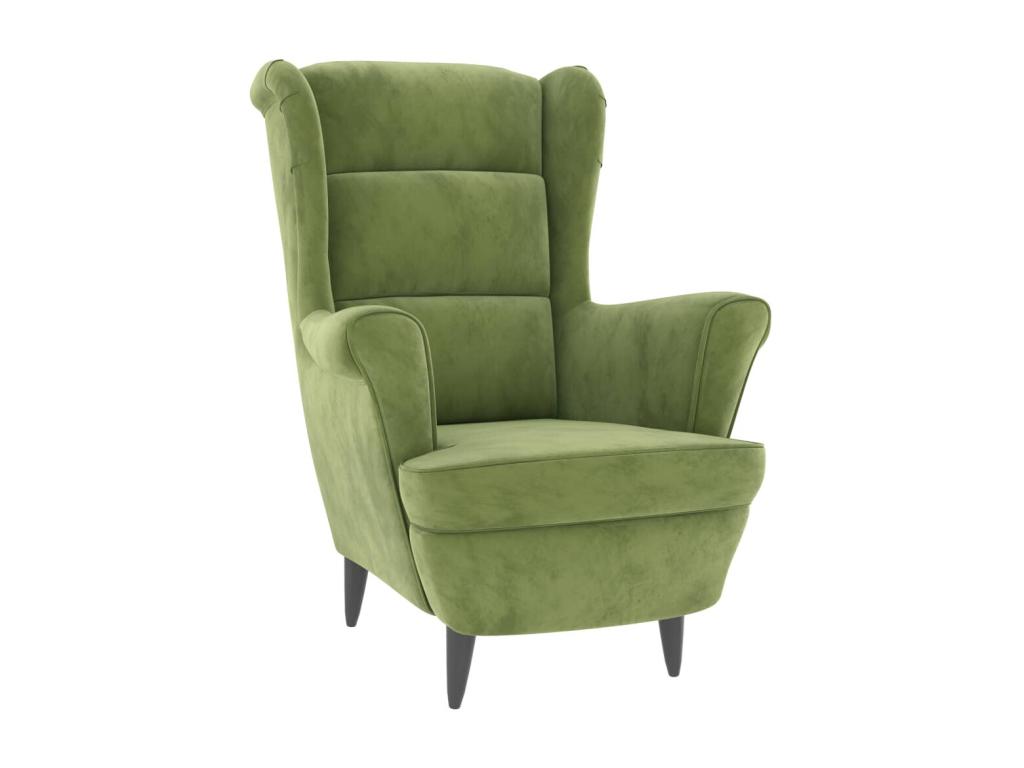 Sillón de terciopelo verde claro