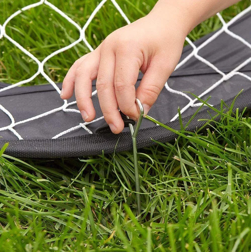 2-In-1 Kids Pop-Up Football Soccer Goal Net, 40in x 28in x 28in, Black - With Portable Bag - Image 4 2-In-1 Kids Pop-Up Football Soccer Goal Net, 40in x 28in x 28in, Black - With Portable Bag - Image 4