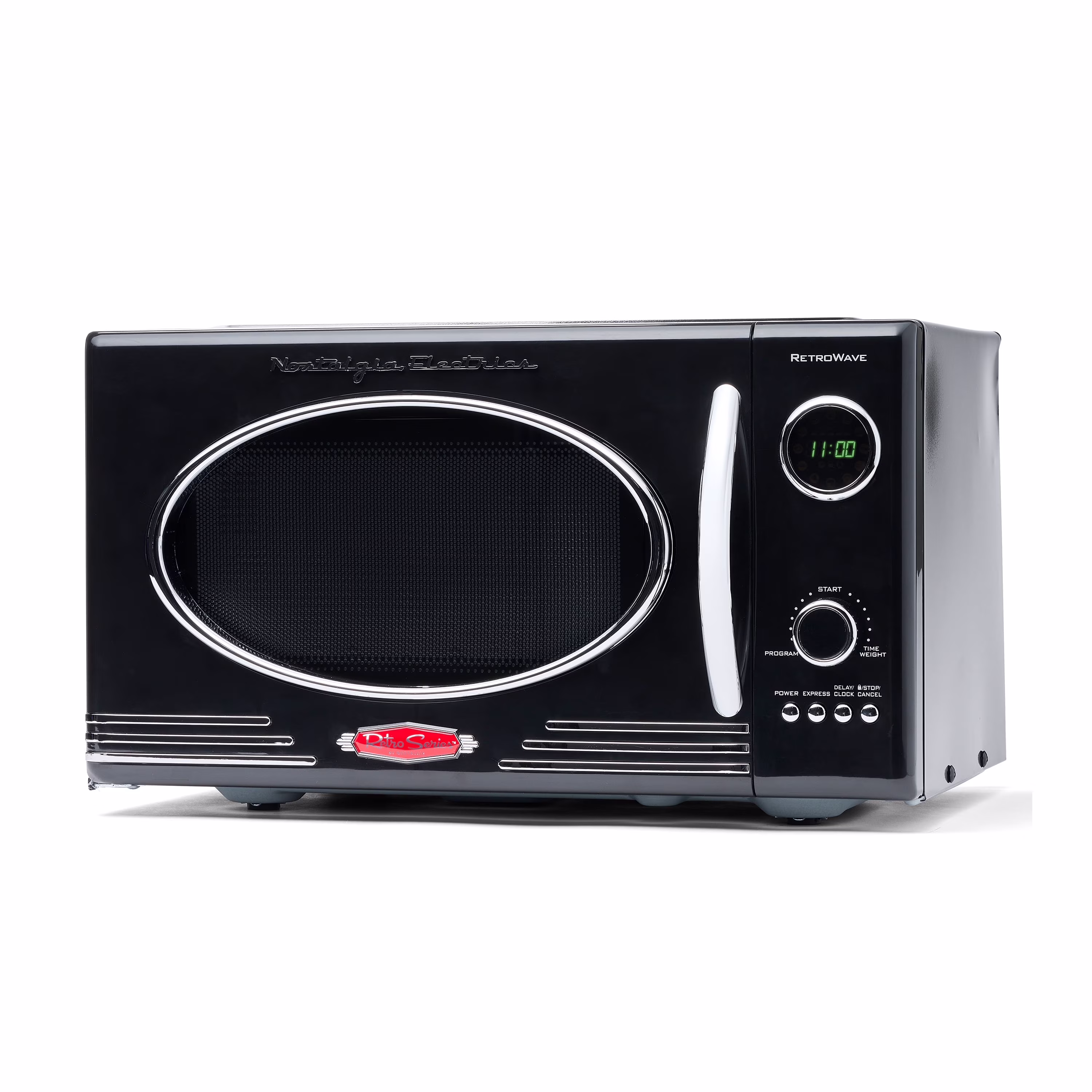 Nostalgia Retro Microwave for Countertop 0.9 cu ft Vintage Microwave, Ivory - Image 11