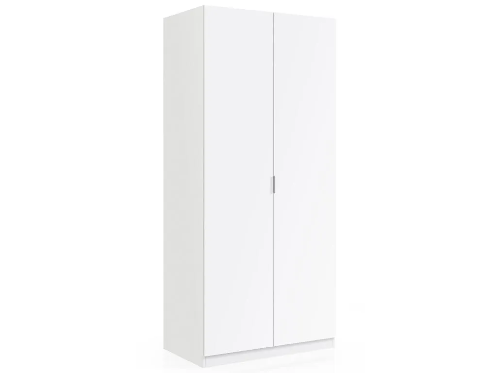 Armario ropero Prietocasa 2 Puertas Color Blanco 81 cm (Ancho) 52 cm (Profundo) 180 cm (Altura)