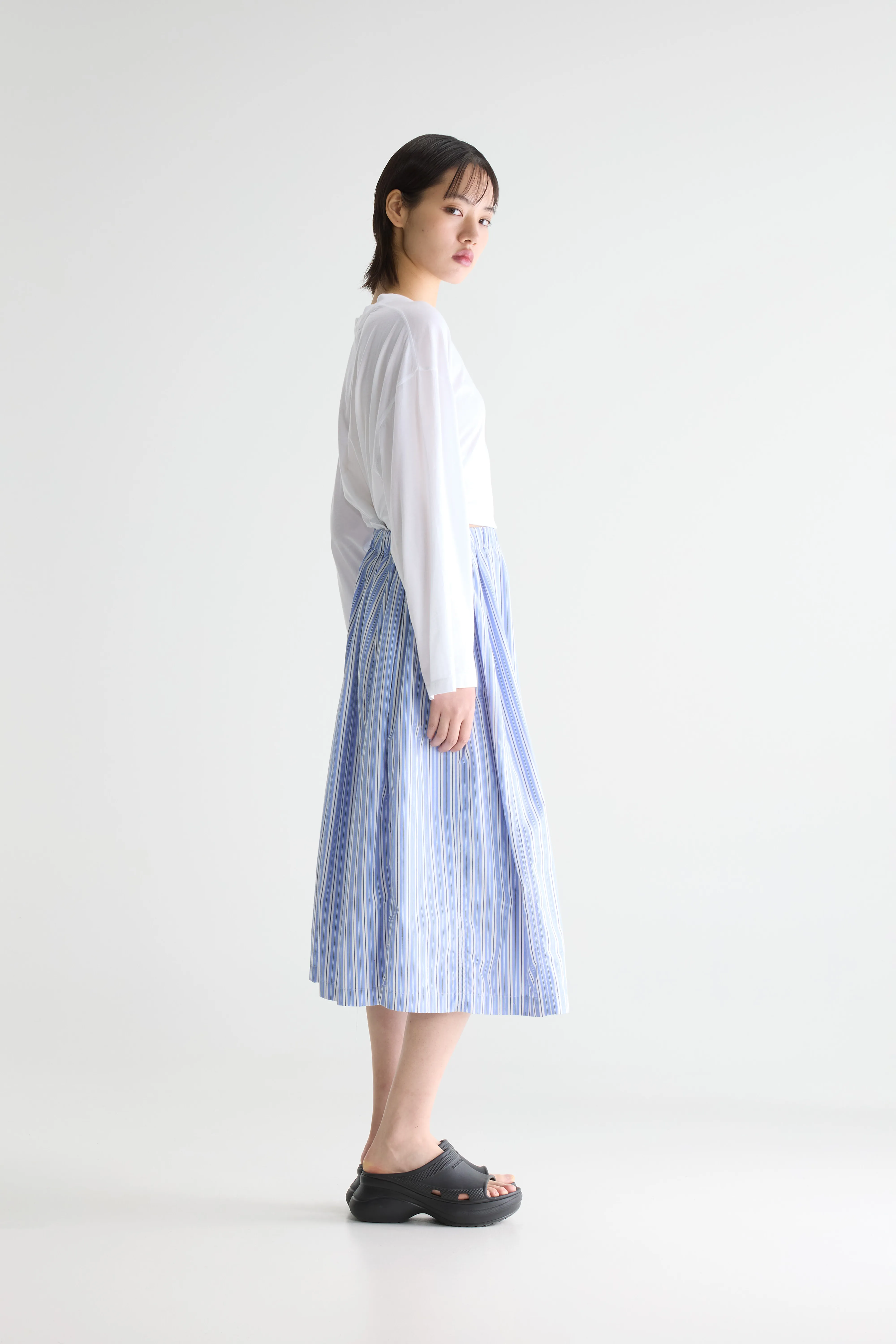 Bellerose Cinley striped midi skirt (261 / W / STRIPE A)