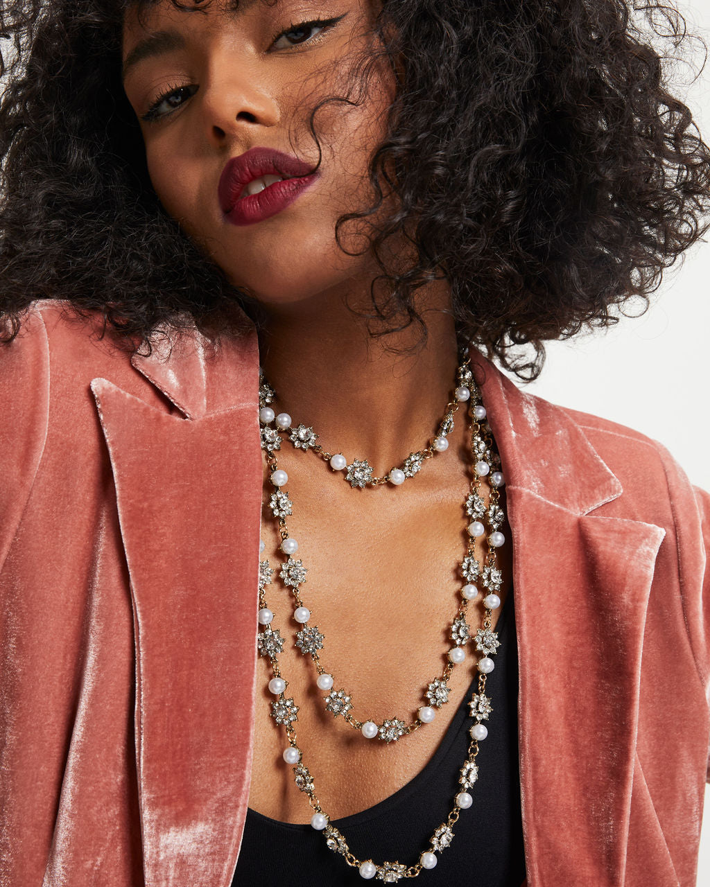 Francine Layered Necklace - Brass - Se7enfashion