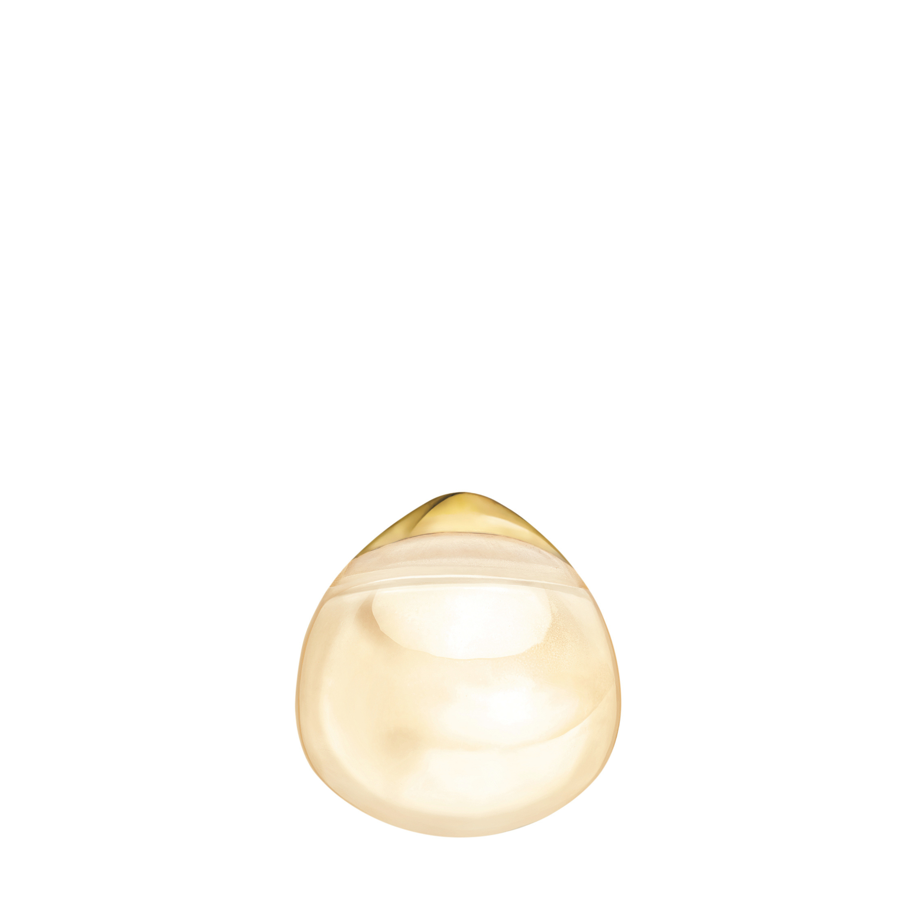 BOUCLES D'OREILLES CABOCHON - CRISTAL LUSTRÉ OR, PLAQUÉ OR JAUNE 18 CARATS