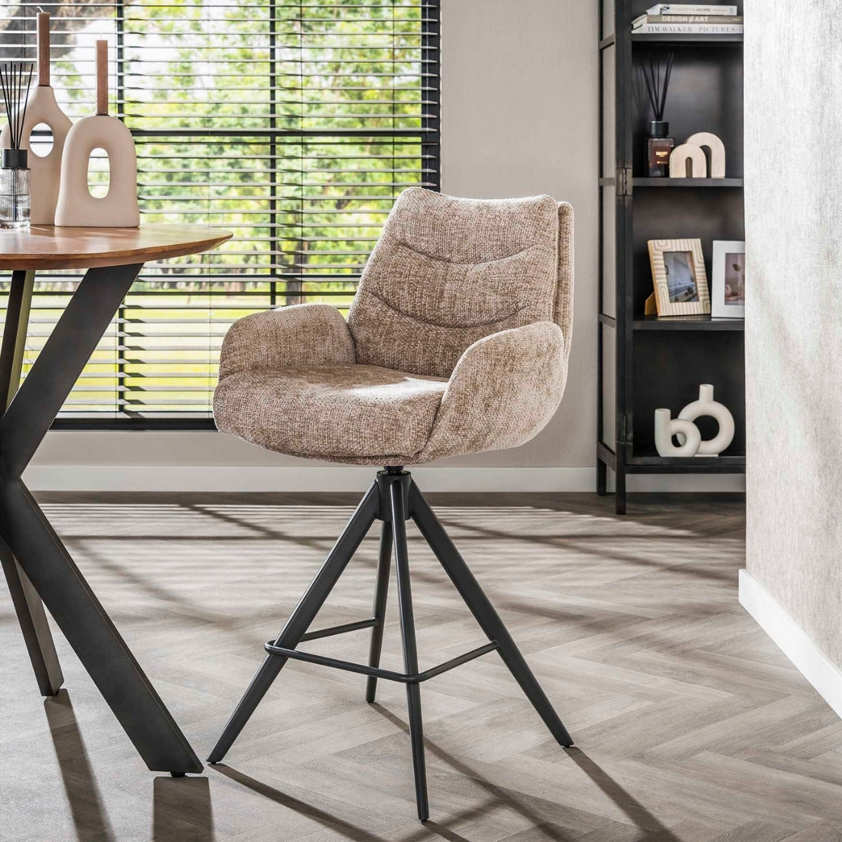 Fraaai - Zac barstoel lounge - rich zand