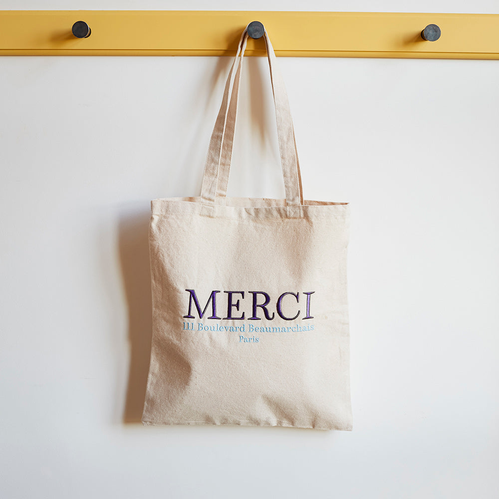 Merci - Tote Bag en coton - Merci 111 Violet