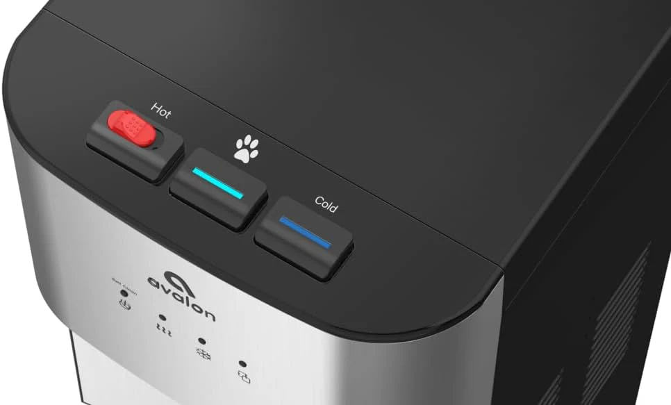 Limited Edition Self Cleaning Water Cooler Water Dispenser - 3 Temperature Settings - Hot, Cold & Room Water, Durable Stainless Steel Construction, Bottom Loading .