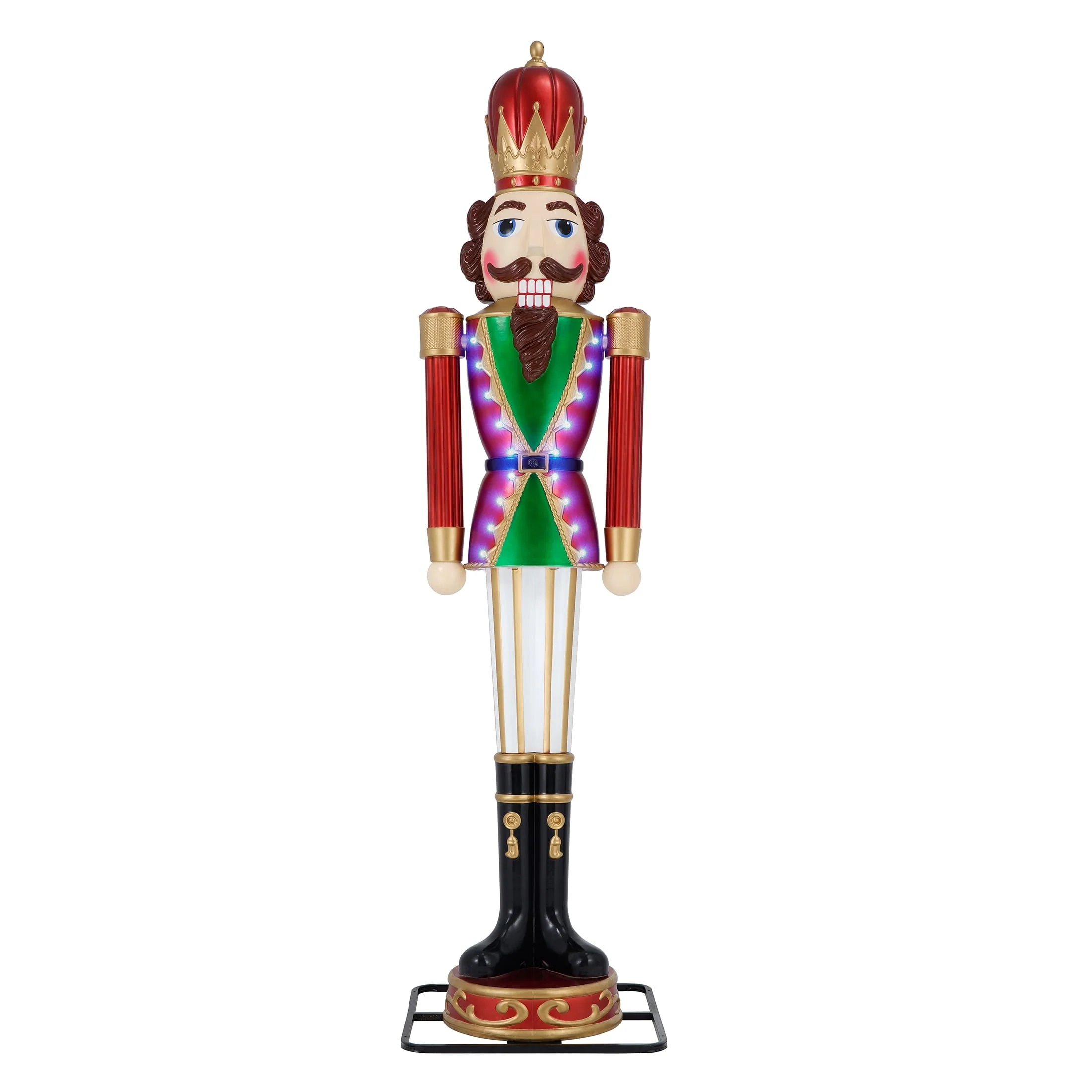 2025 Animated Christmas Nutcracker Blow Mold Decoration, Multicolor, 9