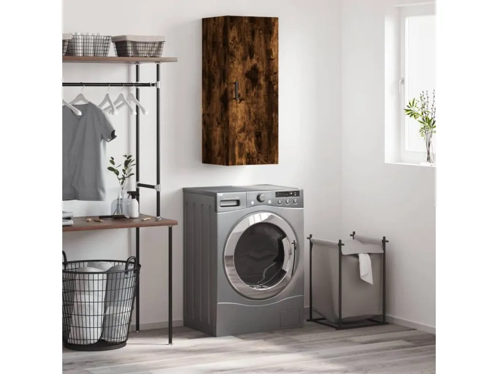 Armario de pared Decocasaes ahumado 34.5x34x90 cm 96055gtan