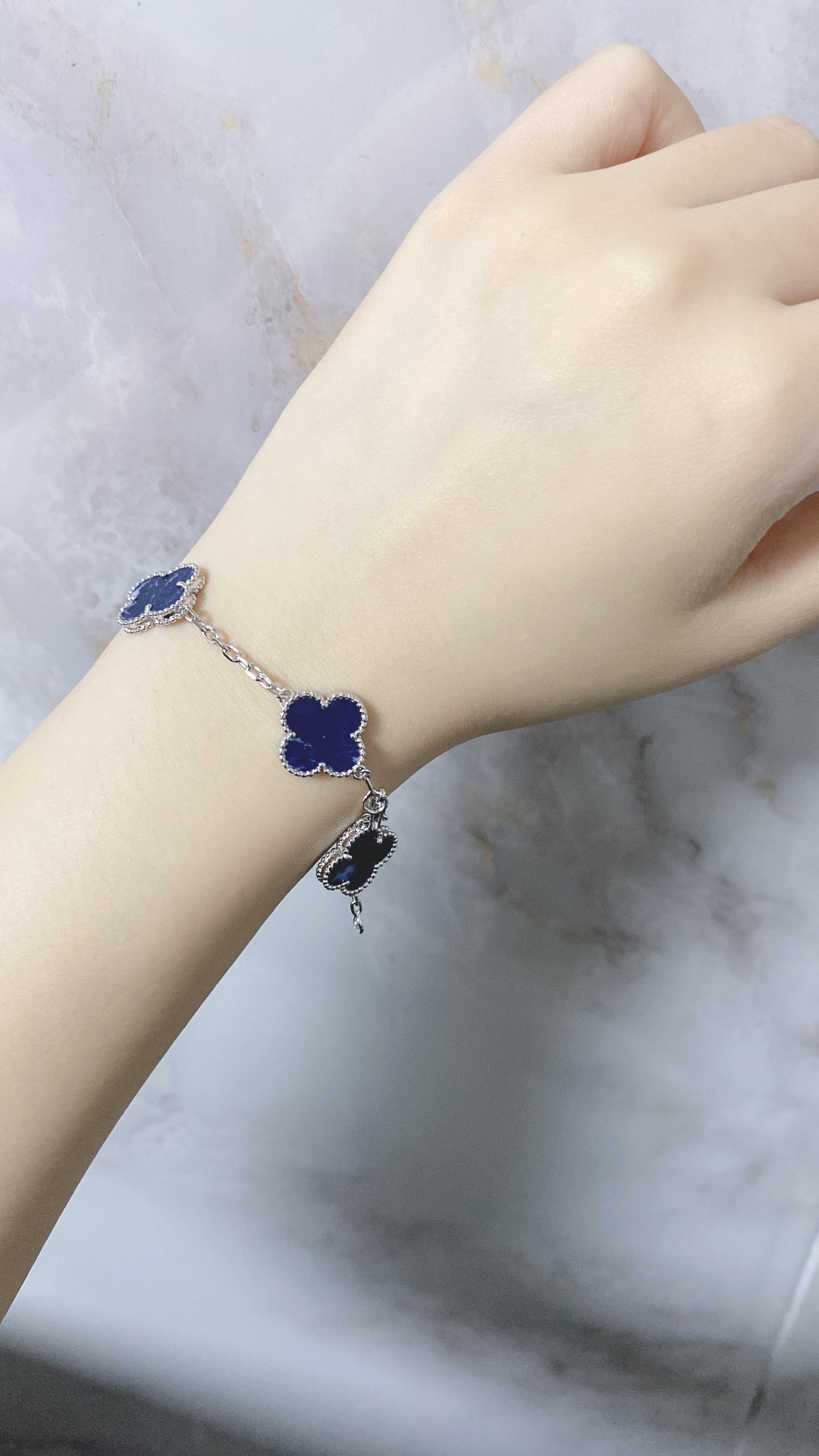 VCA Pietersite Vintage Alhambra Bracelet, 5 Motifs - Original Replica Club
