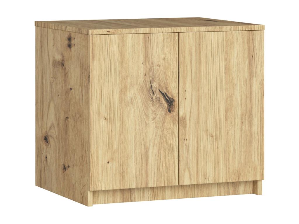 Módulo de armario Cozetiq S60 Roble Artisan 60 cm 2 puertas color Roble Artisan mate 2 estantes 60x51x55 cm