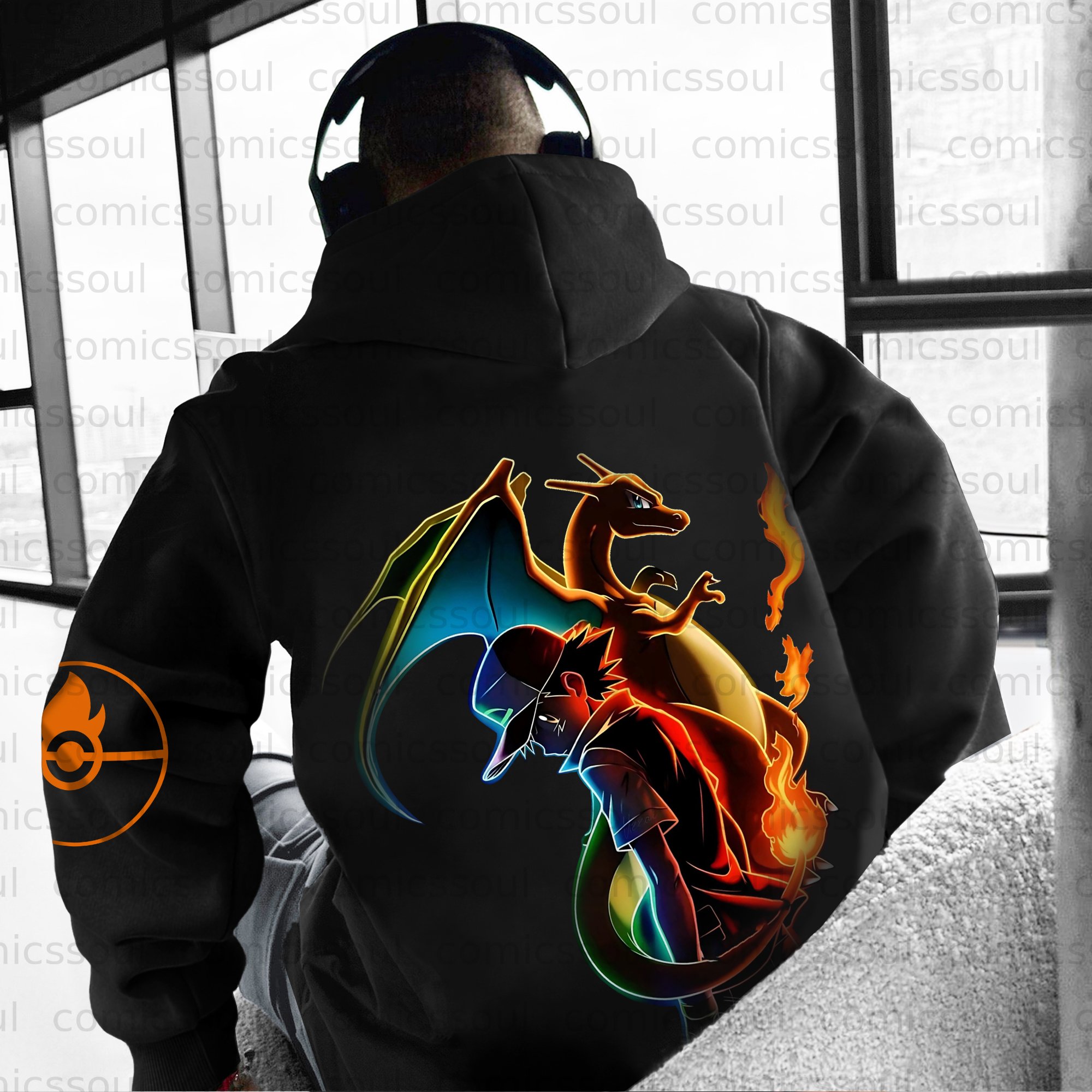 Unisex Anime Graphic Streetwear Vintage Hoodie