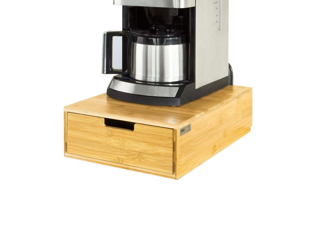Soporte para Cápsulas de Café de Bambú, Café cajón de almacenamiento, FRG83-N Pratcas ES