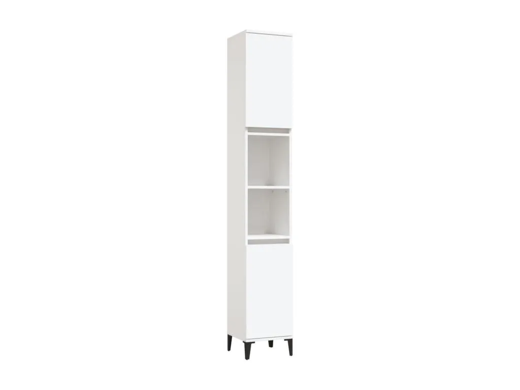 Armario de baño Hogarve contrachapada blanco 30x30x190 cm brfv53309