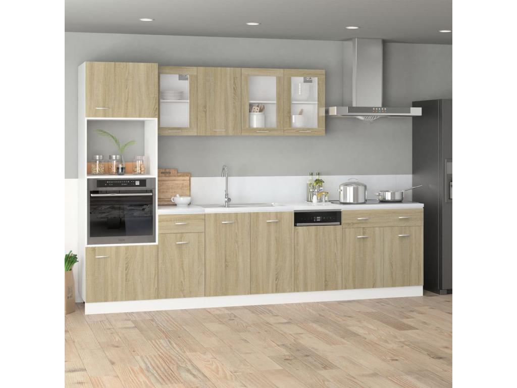 Armario colgante roble Homelyvo 29 - 5x31x60 cm Madera contrachapada