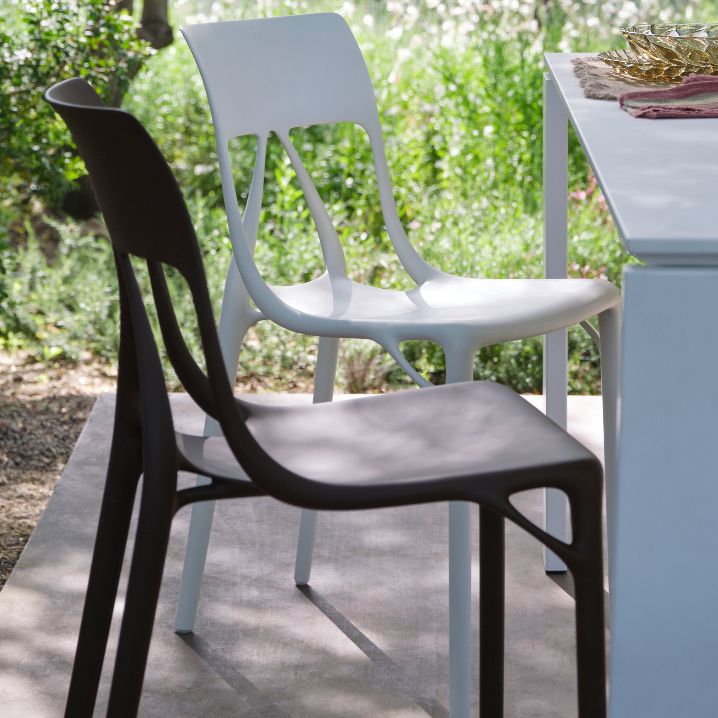 Kartell A.I. Lite Eetkamerstoel - Mokka