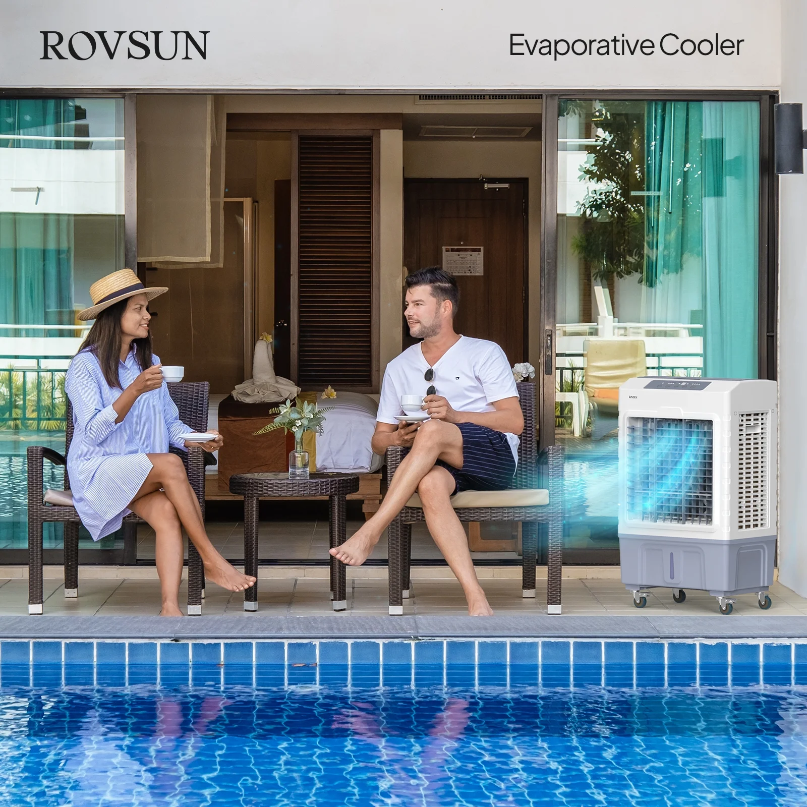 ROVSUN Portable Air Conditioners, White - Image 10