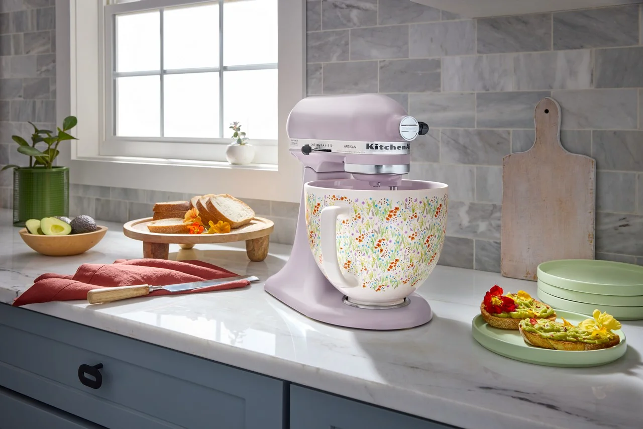 KitchenAid Artisan Series 5-Quart Tilt-Head Stand Mixer, Wildflower, KSM156CXWF - Image 6