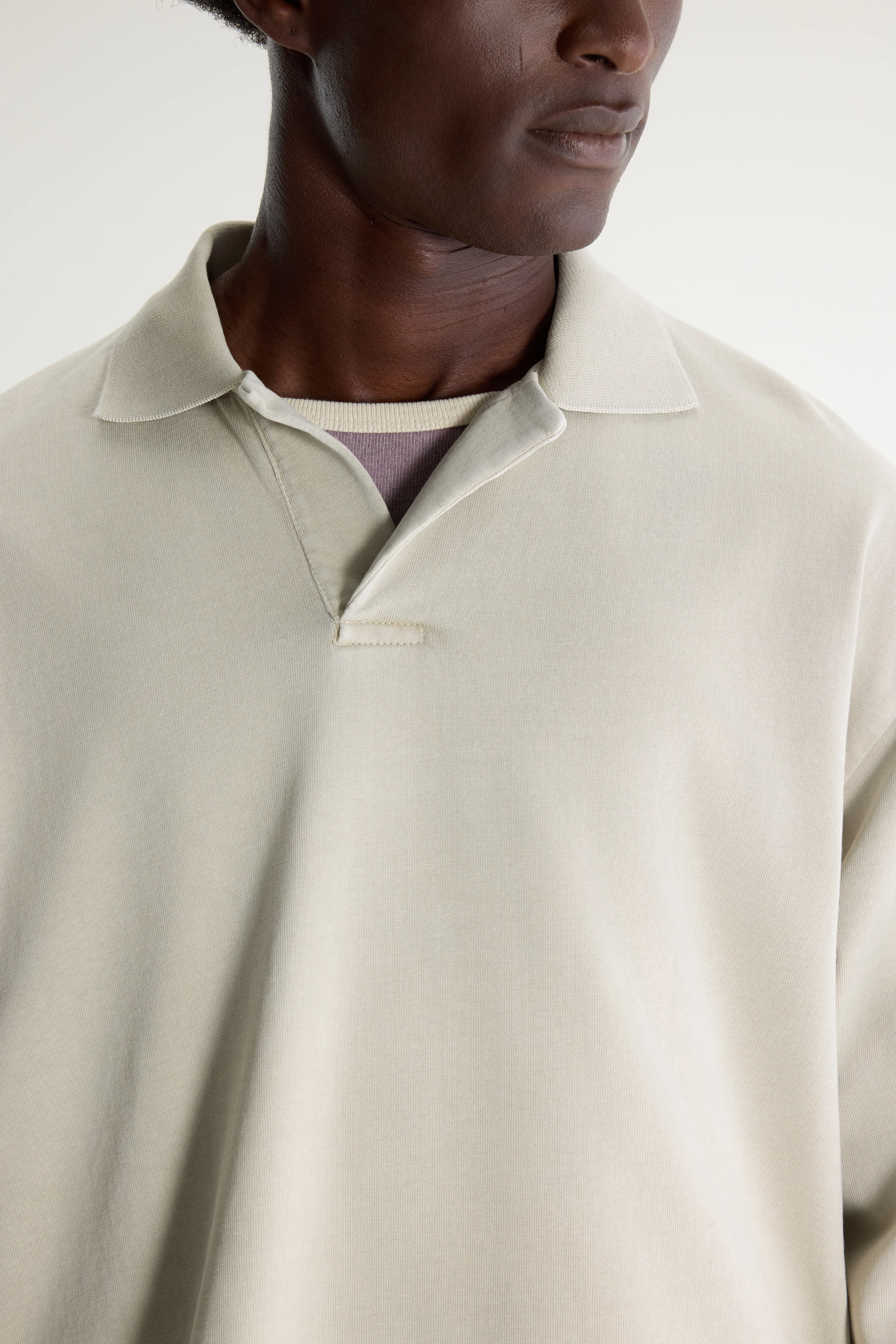 Bellerose Vlugies long-sleeve polo  (261 / M / NICKEL)