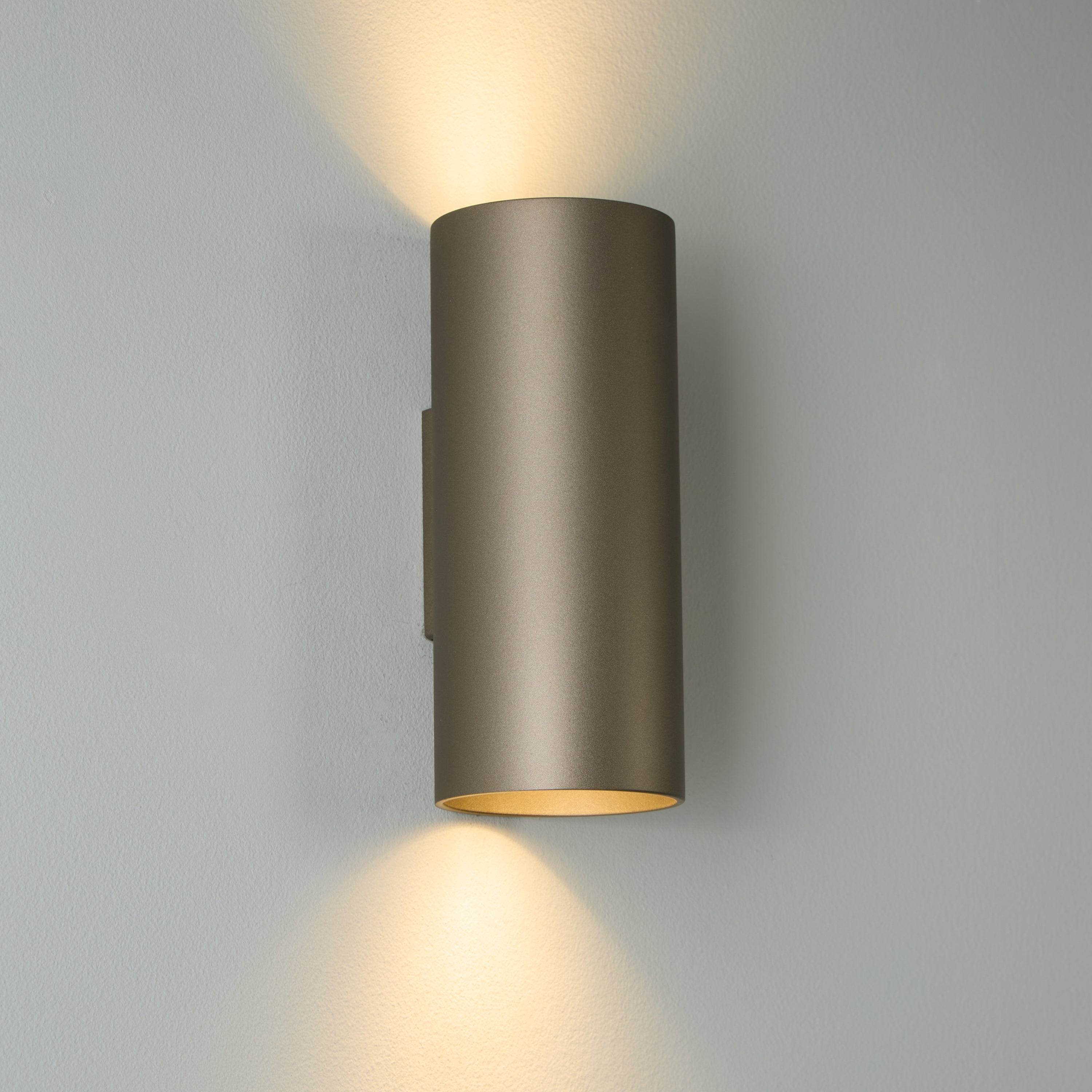 Searchlight Wall Wandlamp Cilinder - H 15,4 cm - Latte
