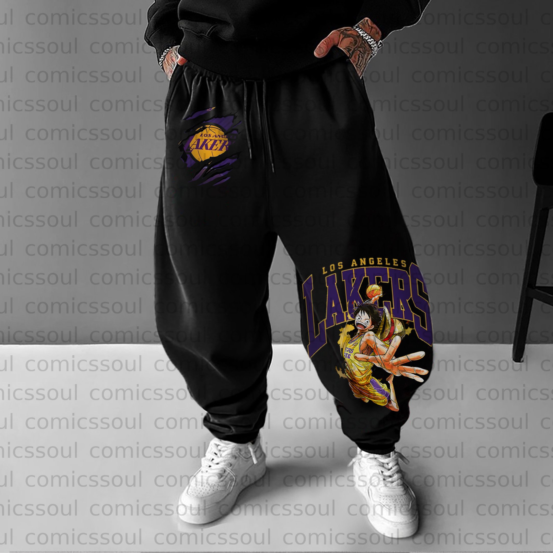 Unisex Anime Inspired Vintage Plush Pants