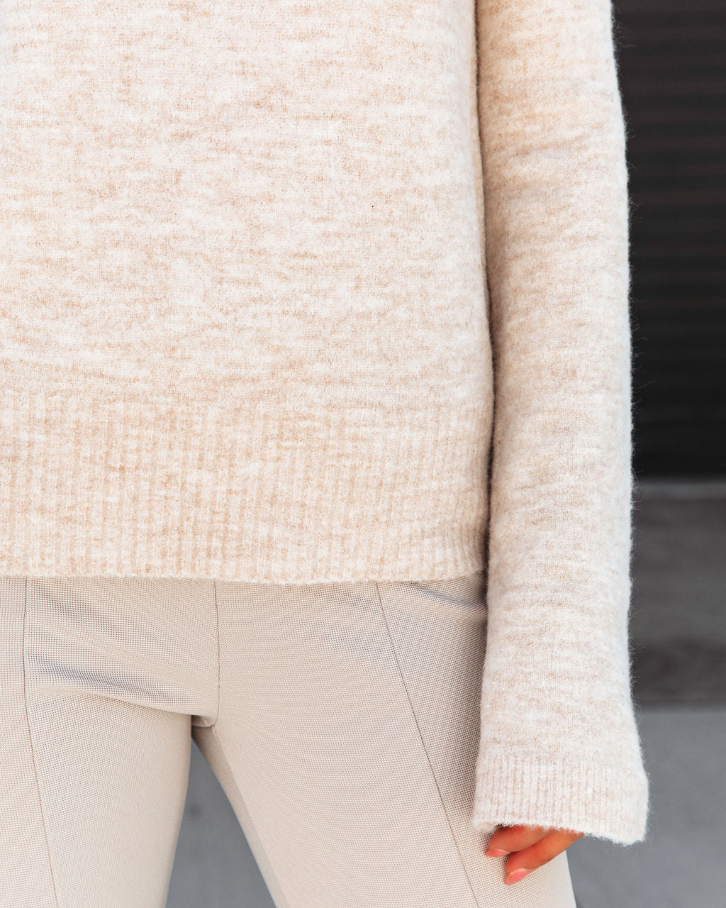 Dreamworld Off The Shoulder Pullover Sweater - Beige - Se7enfashion