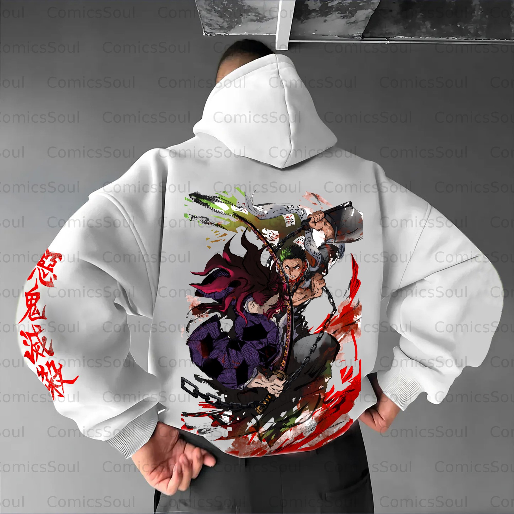 Unisex Anime Graphic Streetwear Vintage Hoodie