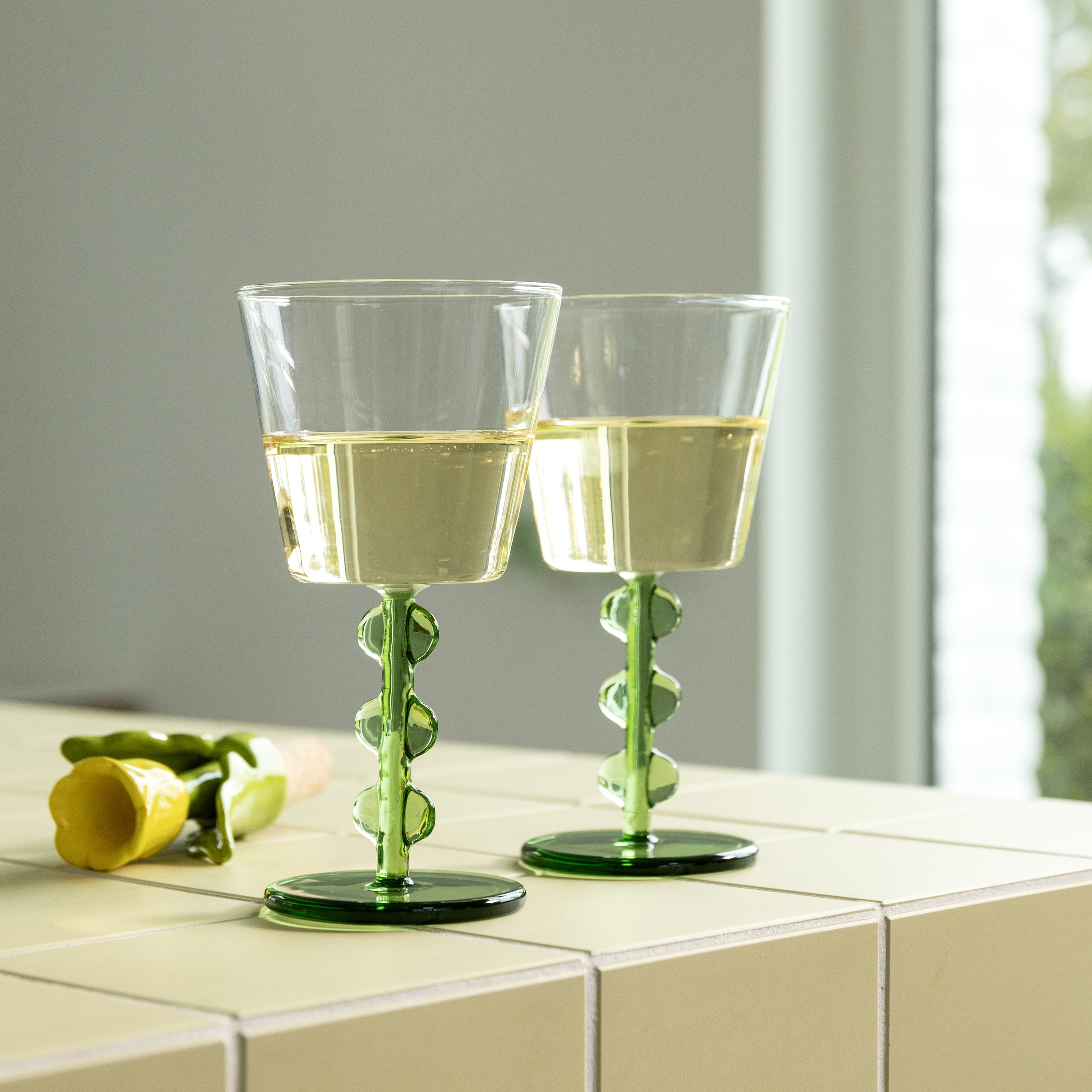 &k amsterdam Petal Wijnglas - Set van 2