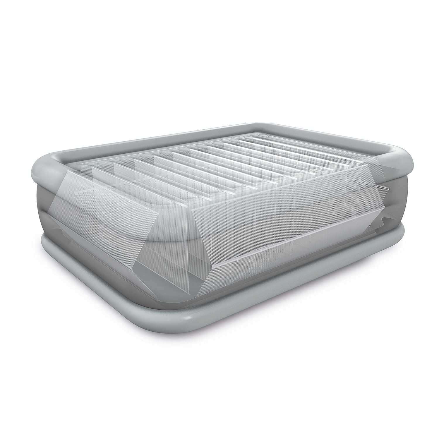 Intex Plush Airbed w/ Pump + Intex Downy Air Mattress w/ Built-In Pump (Queen) - Image 4