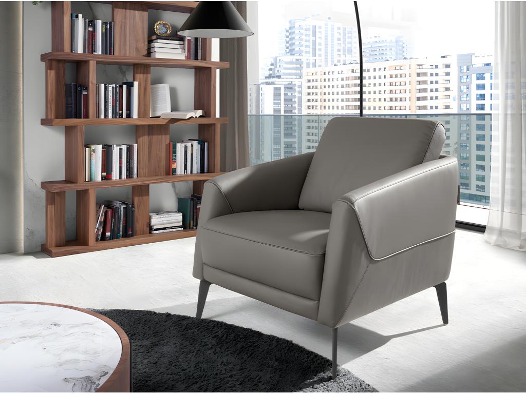 Sillón piel gris oscuro 5134 Nestleano