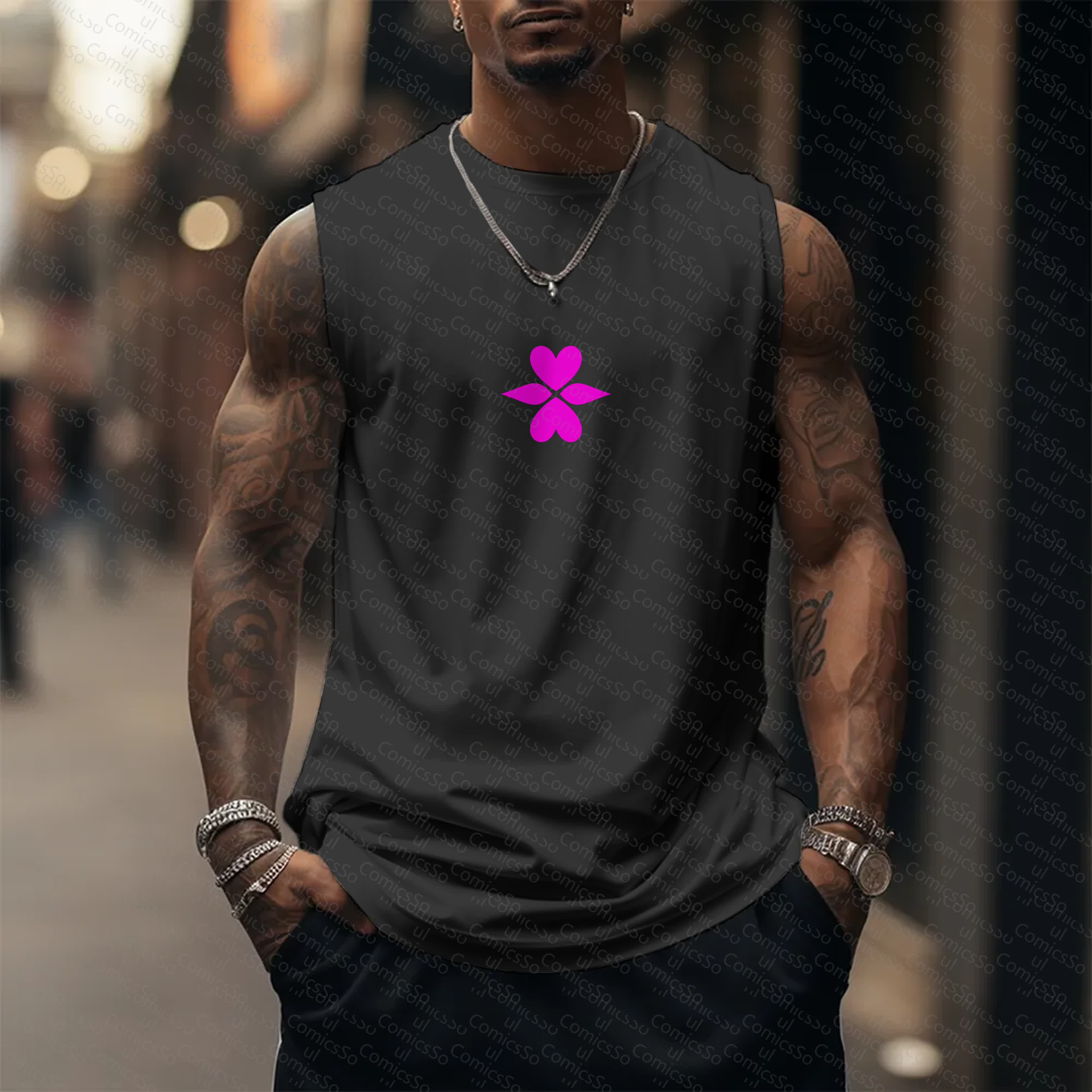 Unisex  “ Comicssoul” Casual Anime  Tank Top TeeThreads Sustain the Scene with Custom Apparel