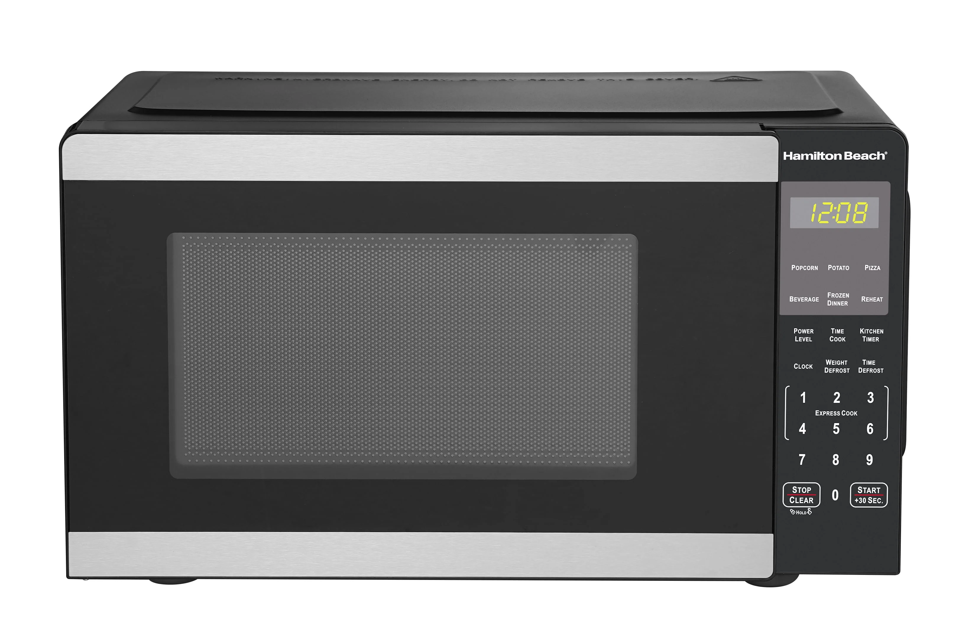 Hamilton Beach 0.9 Cu ft Countertop Microwave Oven, 900 Watts, Stainless Steel, New - Image 2