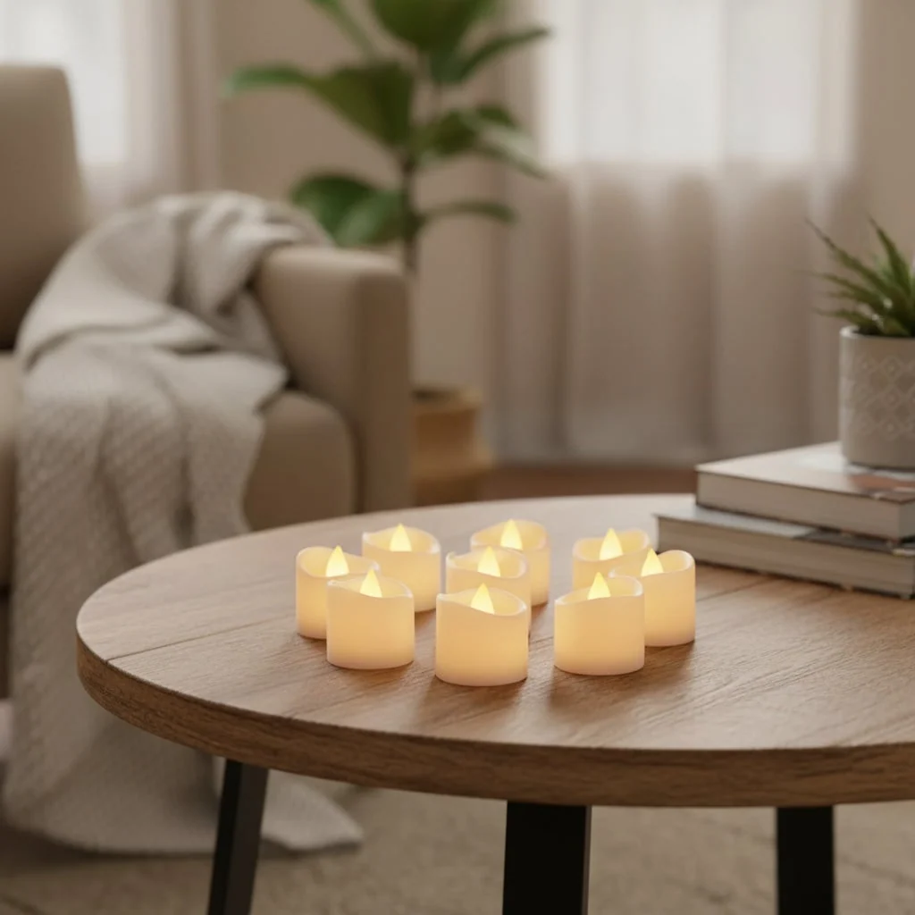Halloween Decoration Flameless LED Tea Light Candle Set