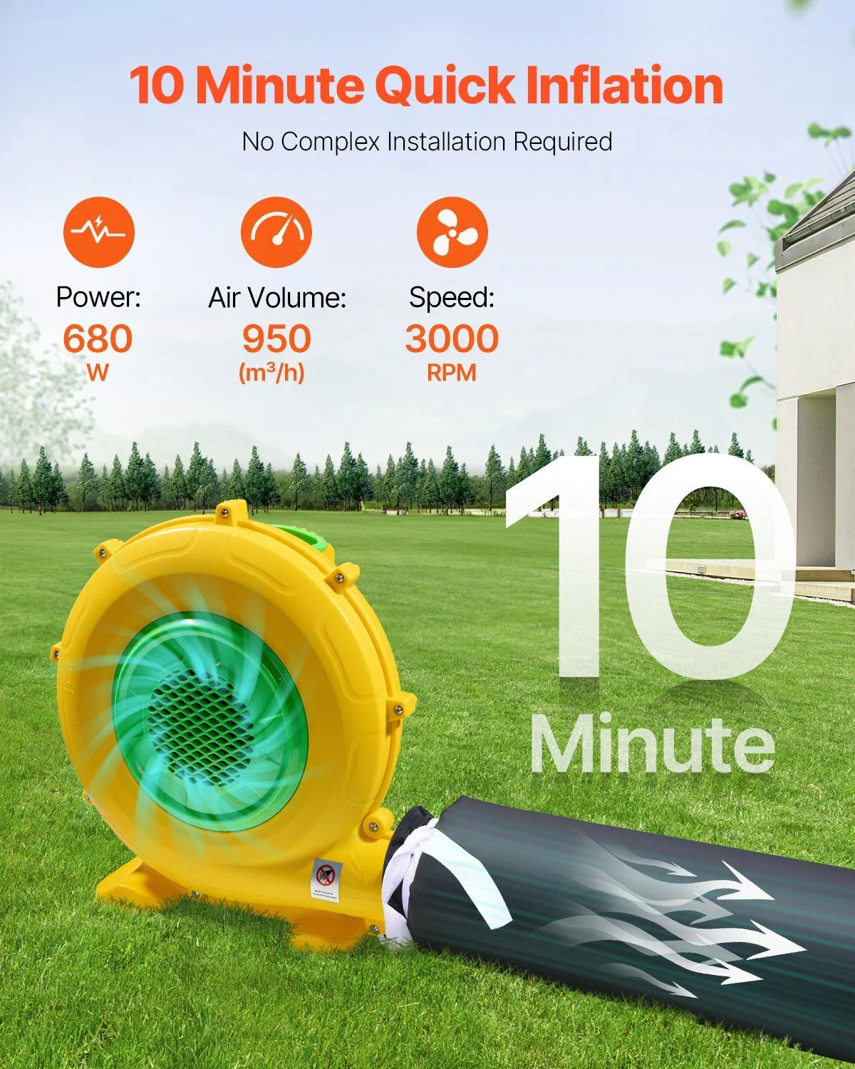 Inflatable Dance Party Tent - 19.7 x 16.4 FT Blow Up Nightclub with Built-in Lighting for Weddings & Events - Image 6