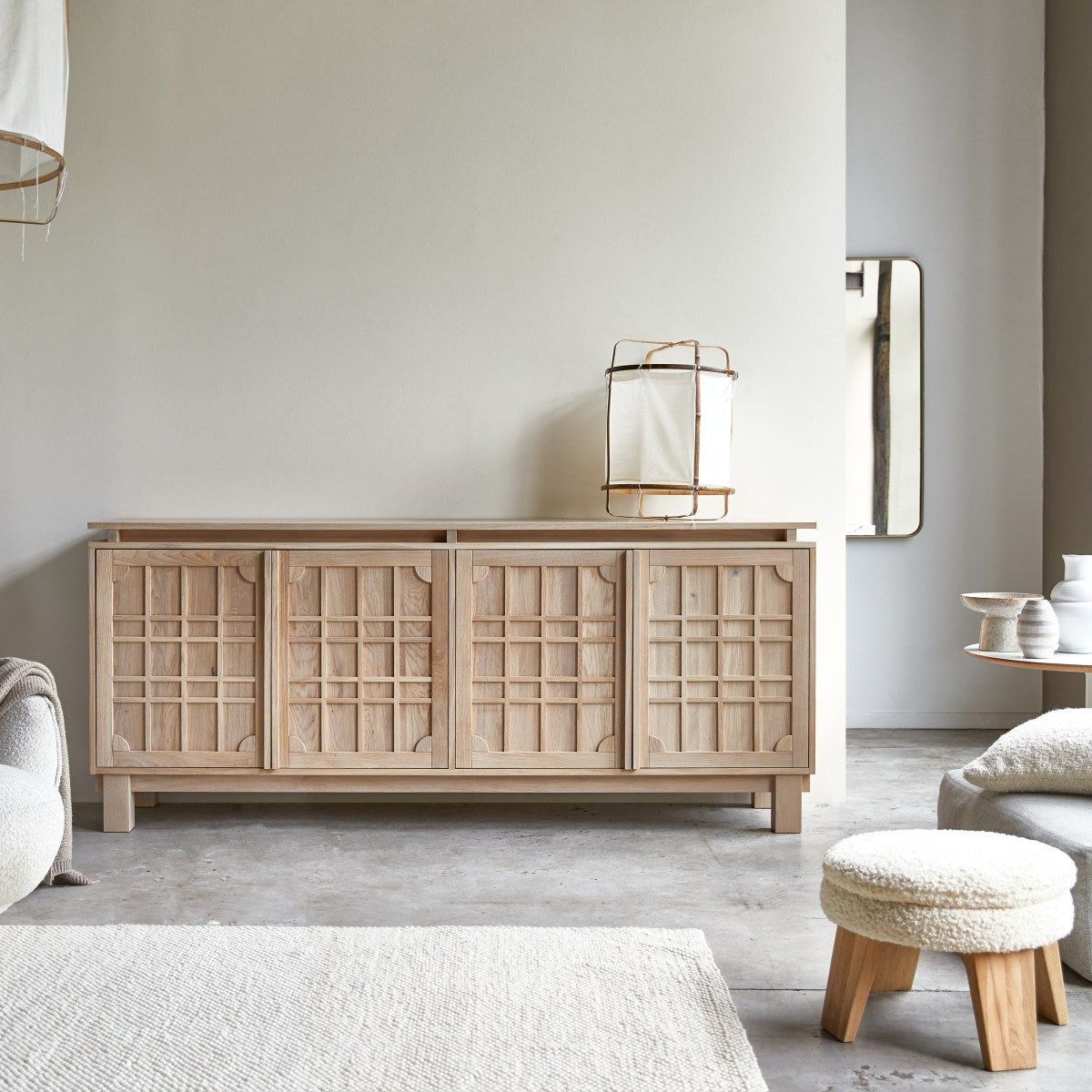 Tikamoon - Bodi - Massief eikenhouten buffet 220 cm