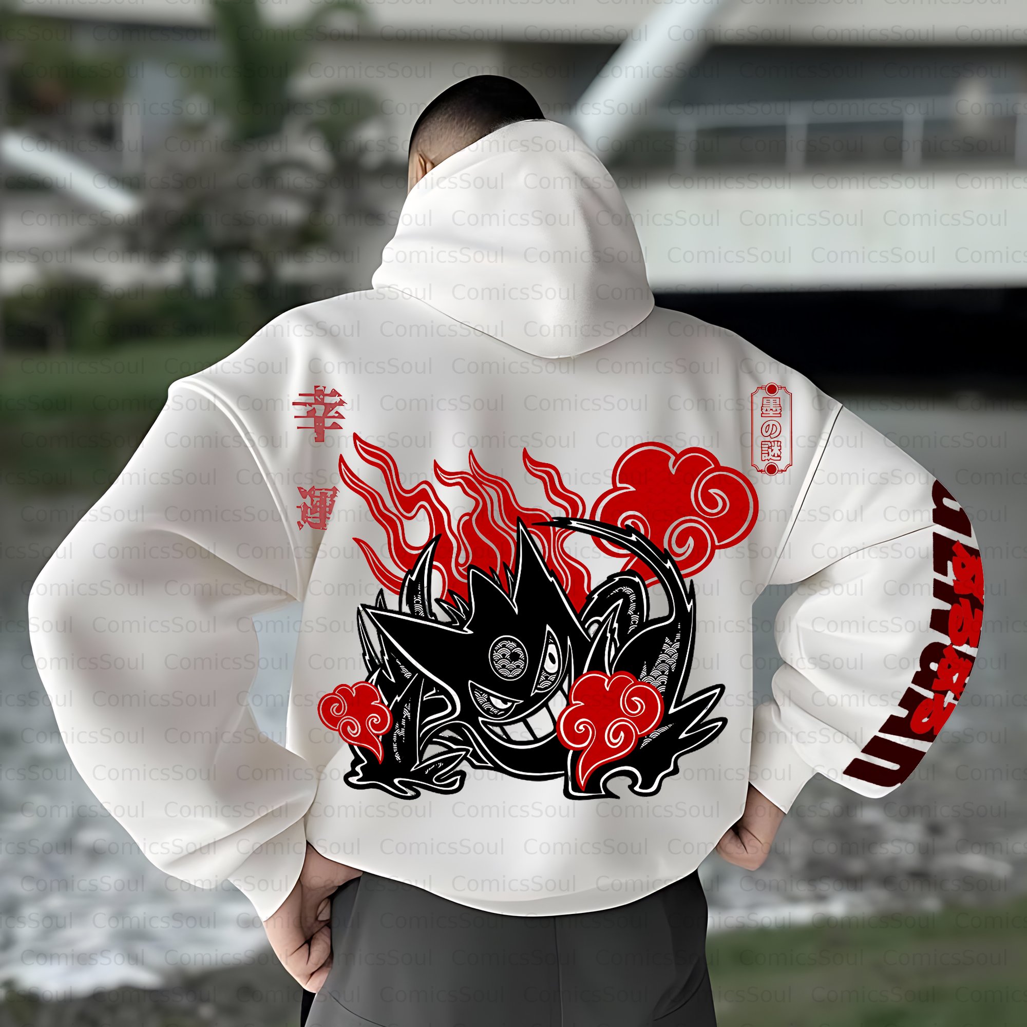Unisex Anime Inspired Vintage Plush Hoodie