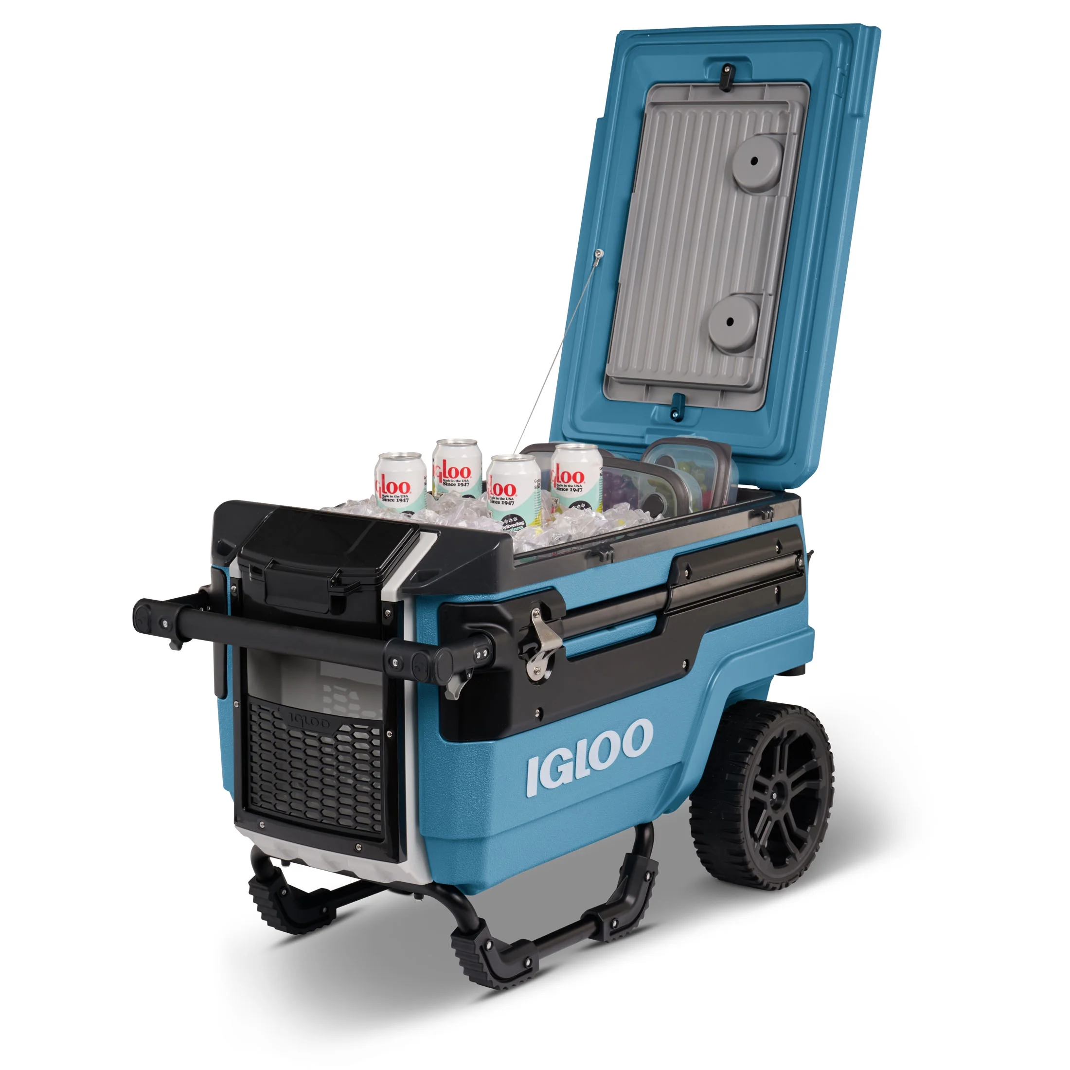 Igloo 70 QT Trailmate Journey Rolling Cooler, Carbonite Gray - Image 44