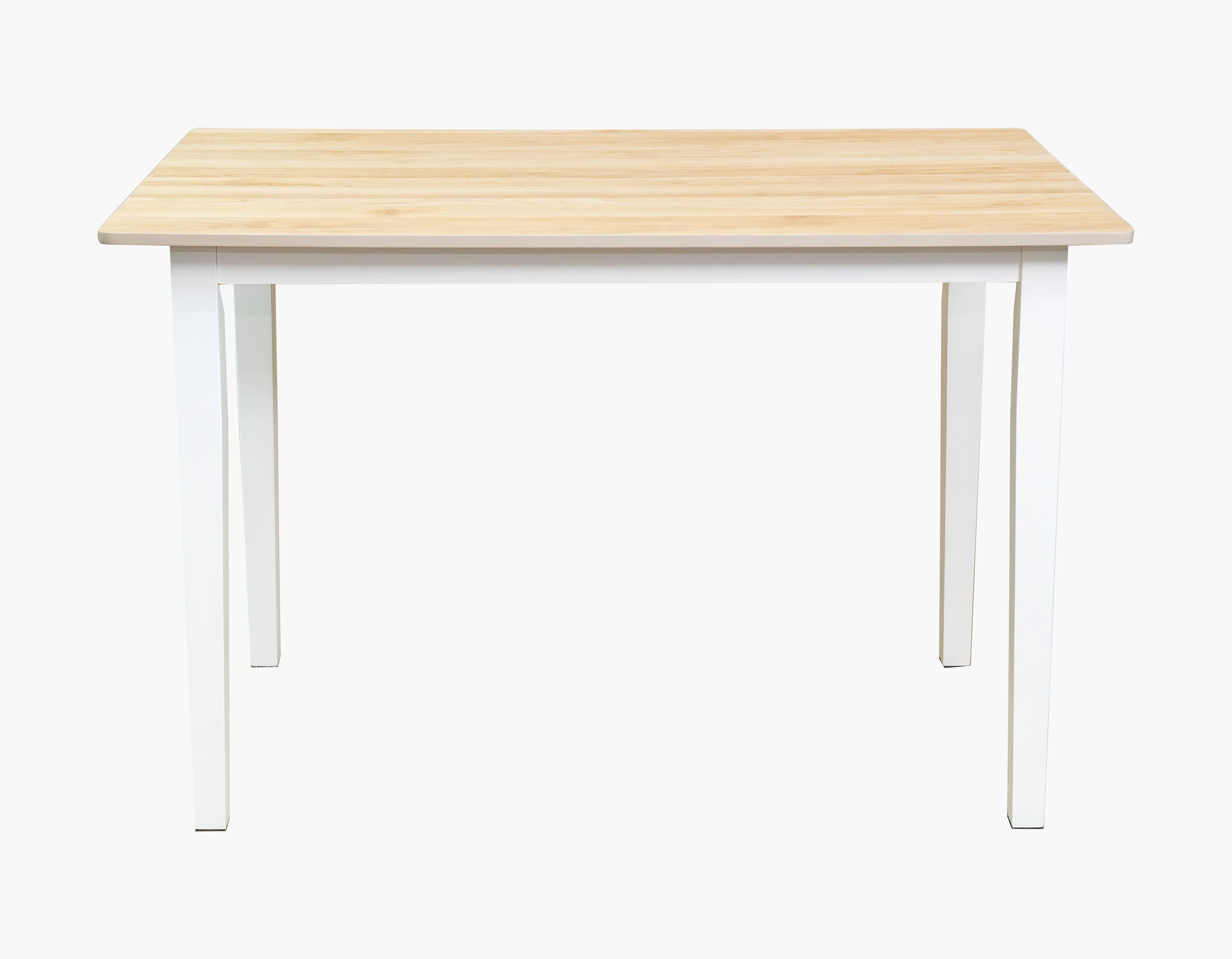 Mainstays 5-Piece Dining Set, 1 Table and 4 Chairs, White, MDF and Rubberwood, Indoor, 46" L x 29" W x 30" H Table - Image 6