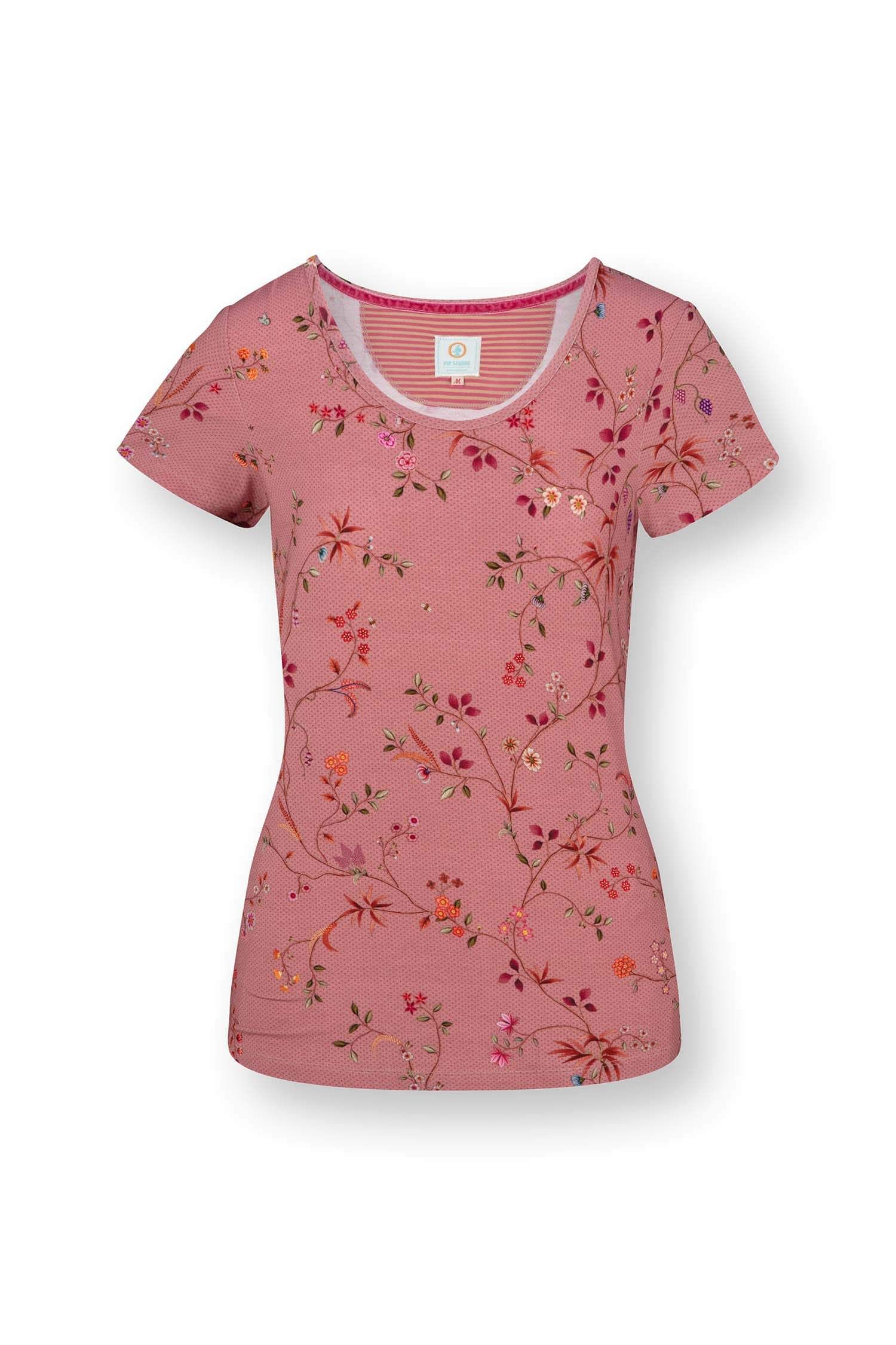 Tilly Short Sleeve Top Delhi Dreams Pink