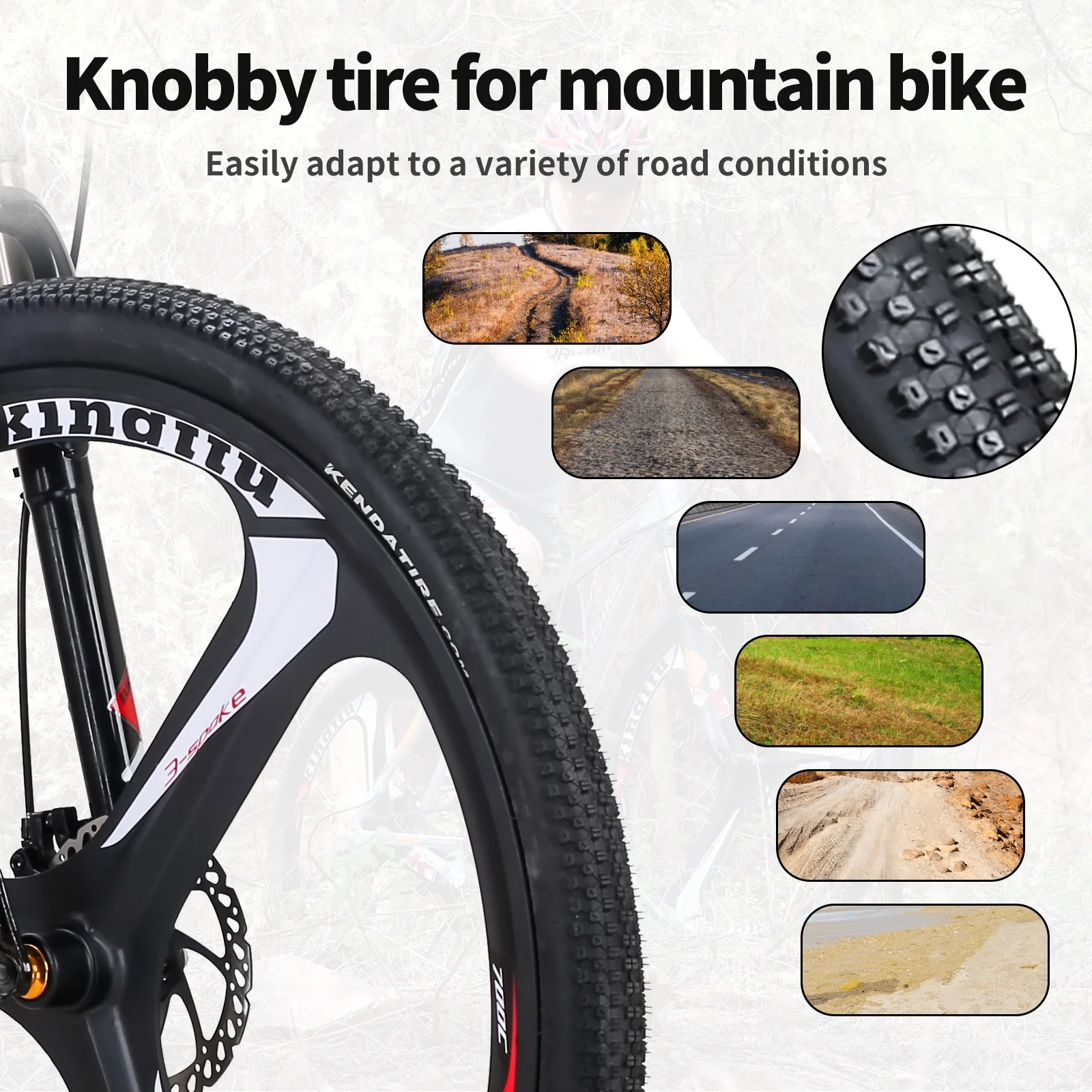 Mens Mountain Bike, Eurobike X9 Mountain Bike 29 inch, 19 inch Aluminum Frame, Bikes for Men 29er, Mens Bicycle 3-Spoke Silver - Image 4