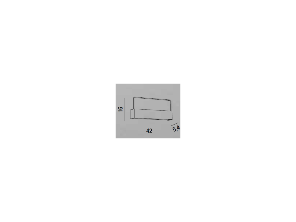 Aplique LED Ghost Blanco 6858 B CT Perenz